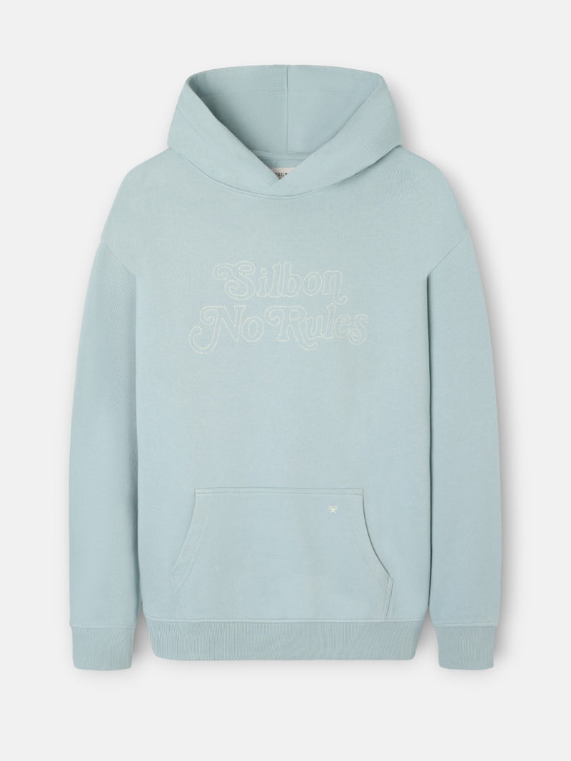 Sudadera relaxed fit hoodie no rules verde gris