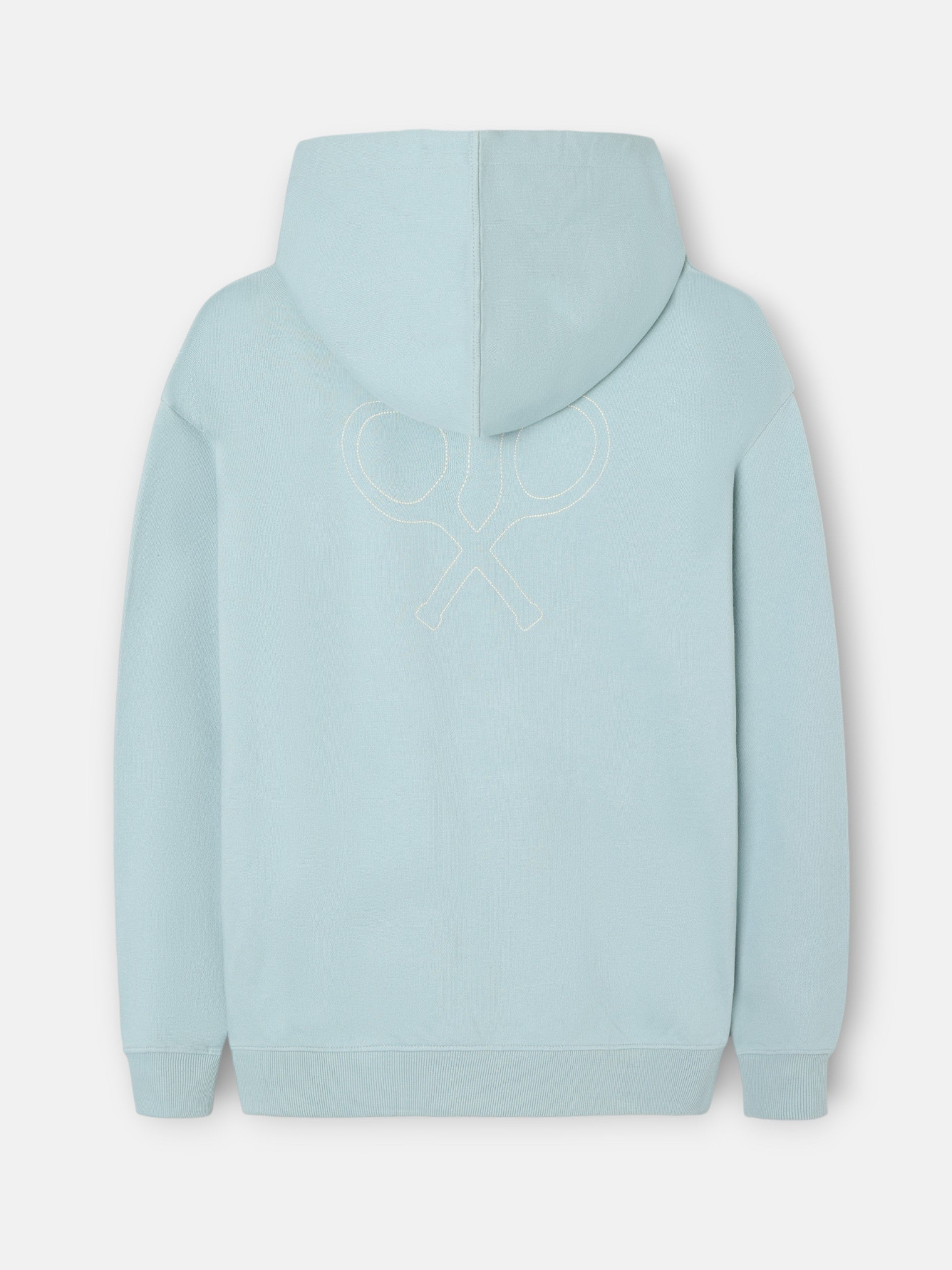 Relaxed fit hoodie sweatshirt no rules green grey