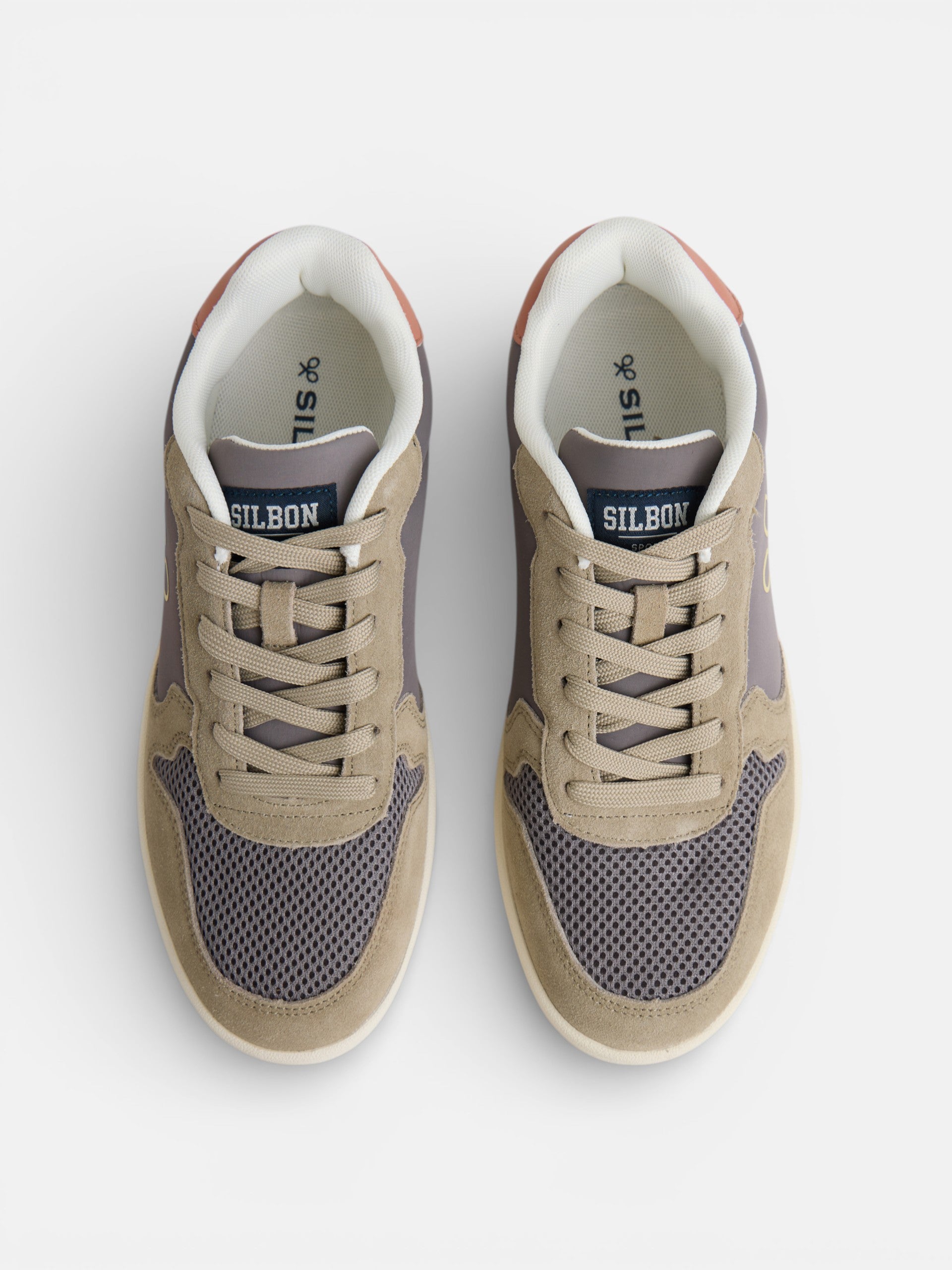 Two-tone green grey sneaker