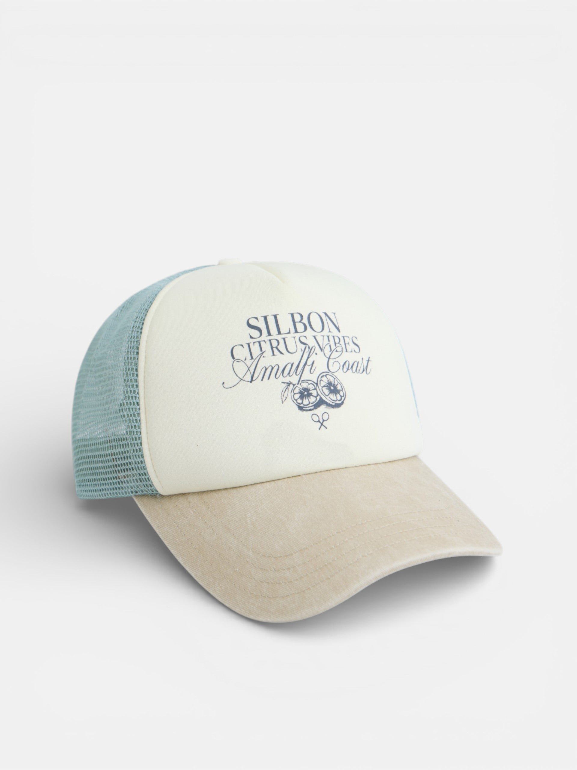 Gorra trucker amalfi coast verde claro