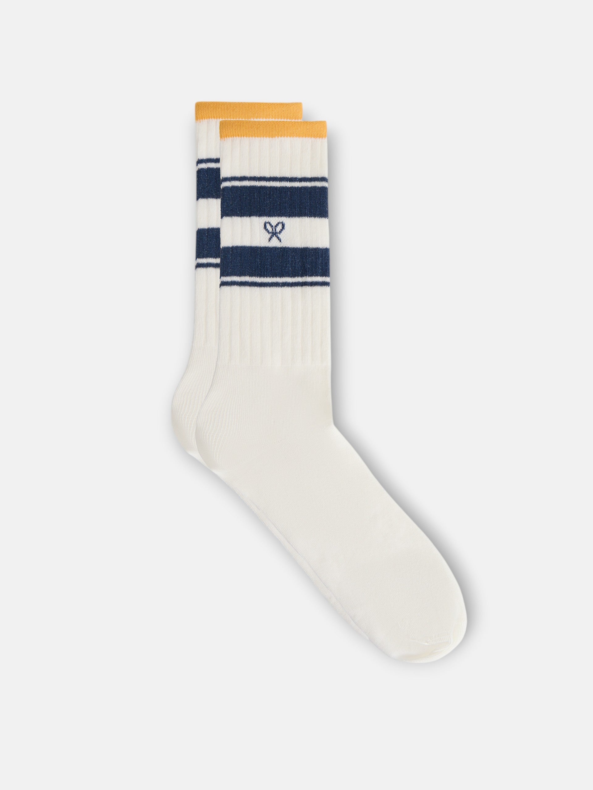SB racket sock with blue stripe