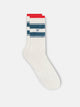 SB racket sock with green stripe