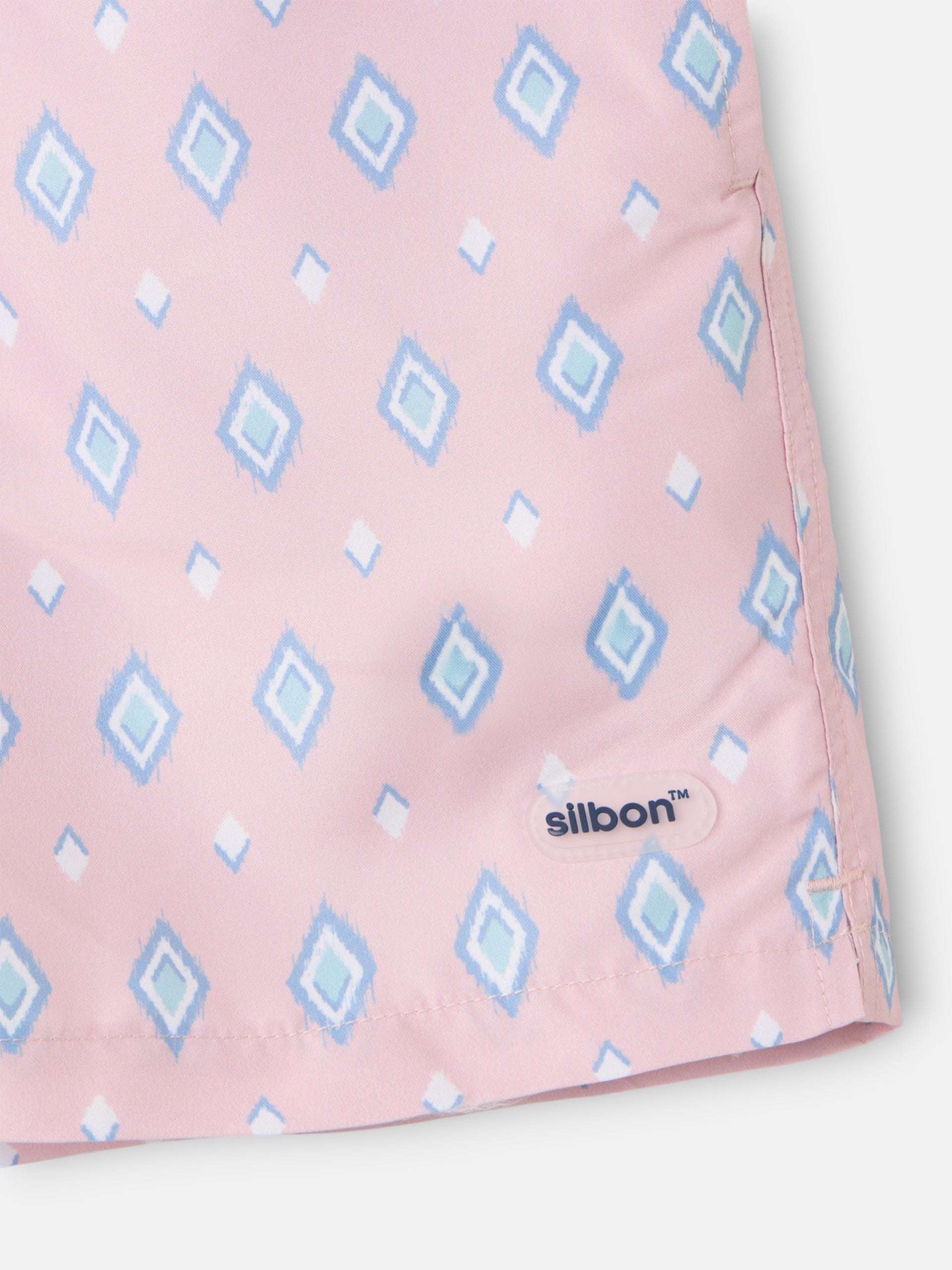 Maillot de bain losanges SB corail