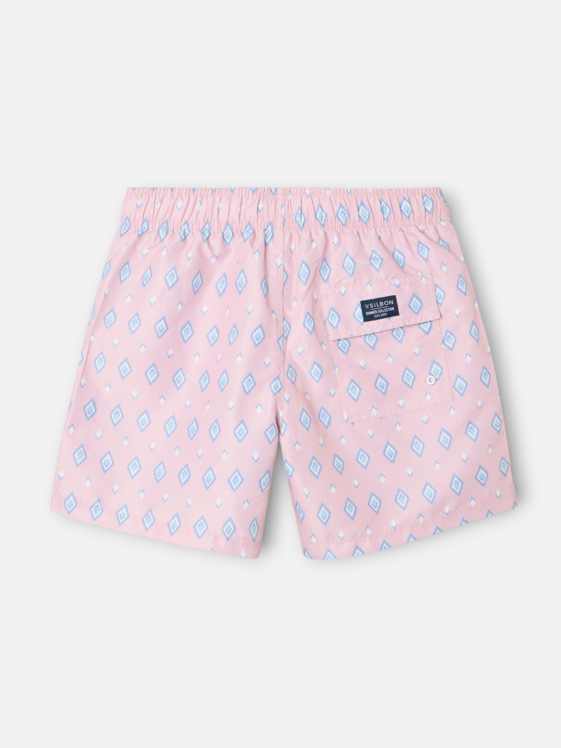 Maillot de bain losanges SB corail