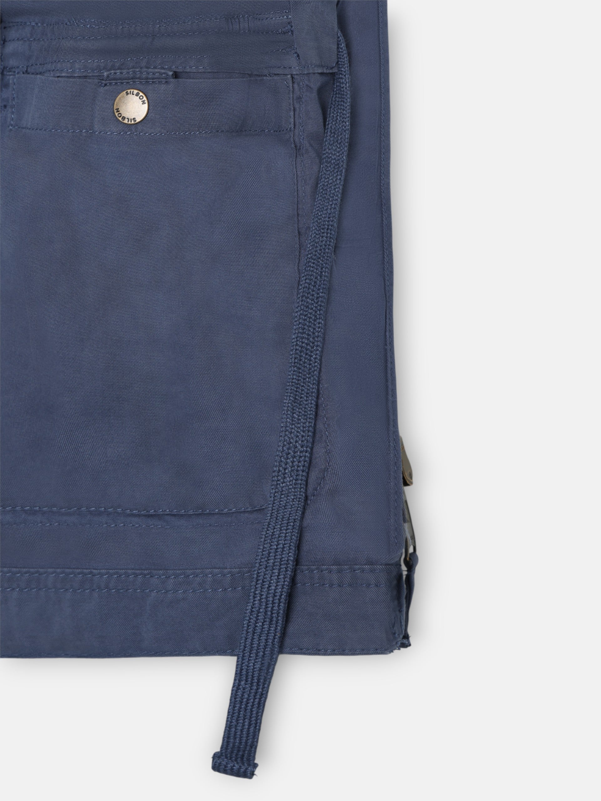 Parka azul-marinho com emblemas