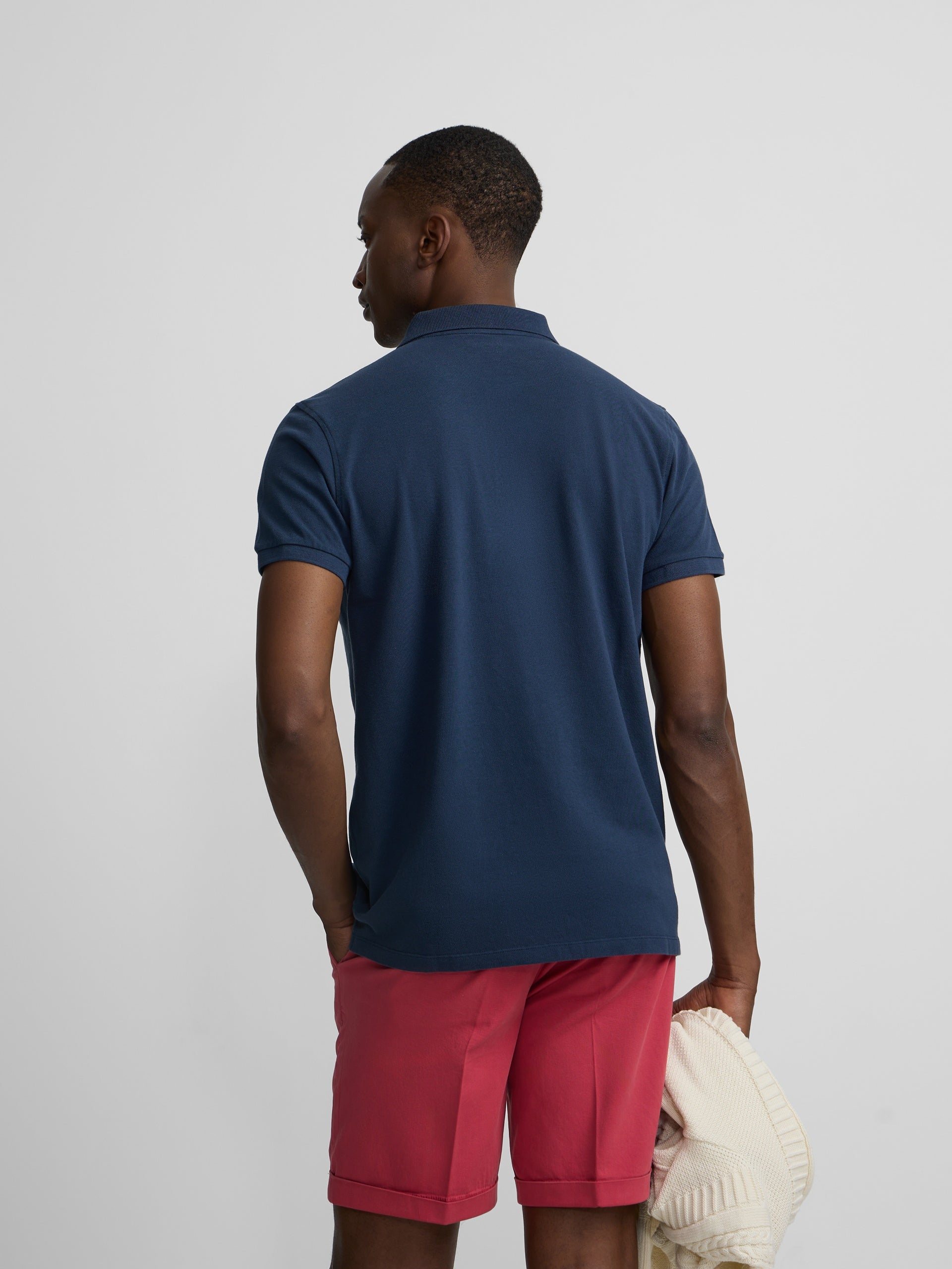 Classic coral Bermuda shorts