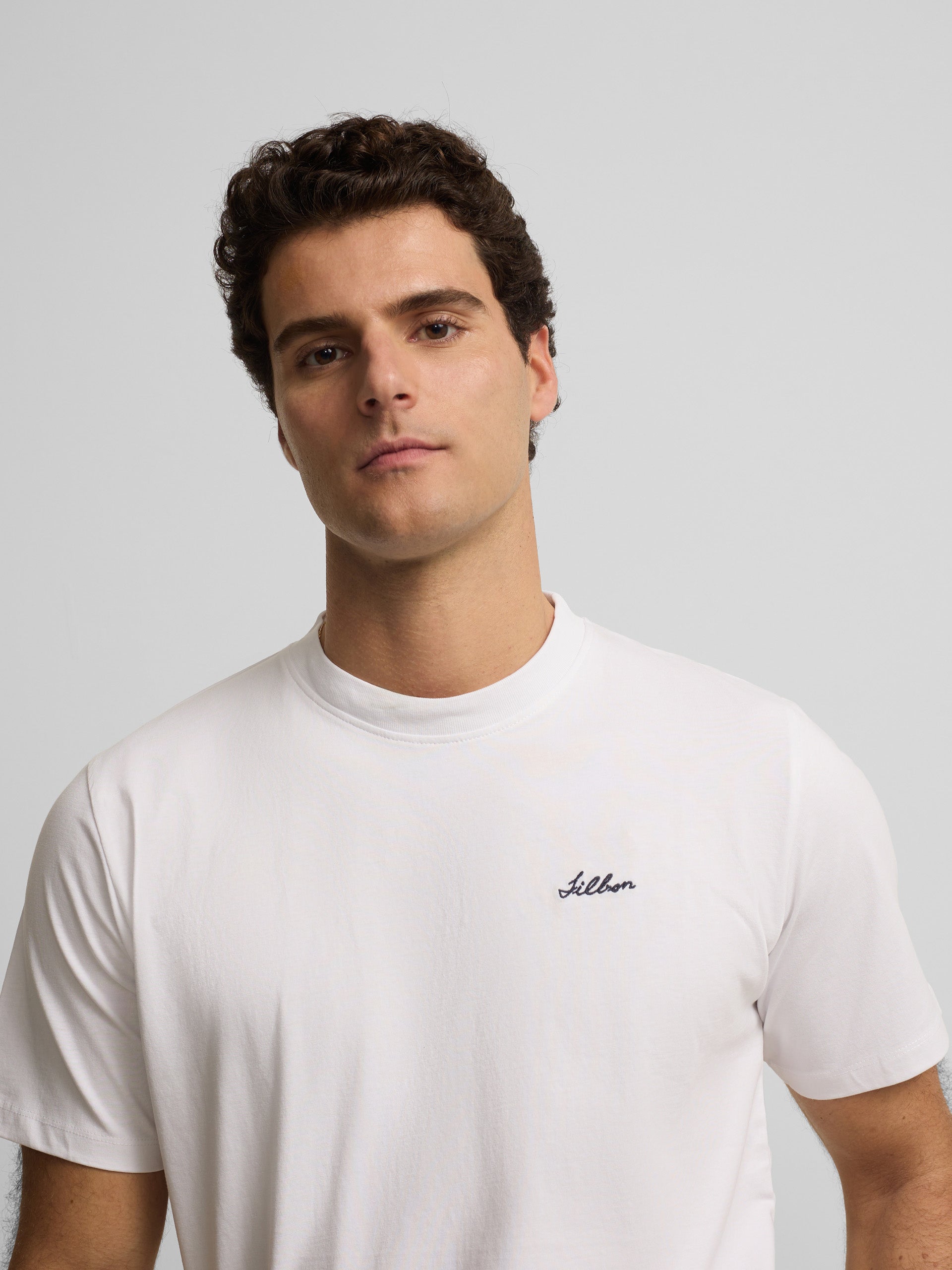 Camiseta hotel bleu blanca