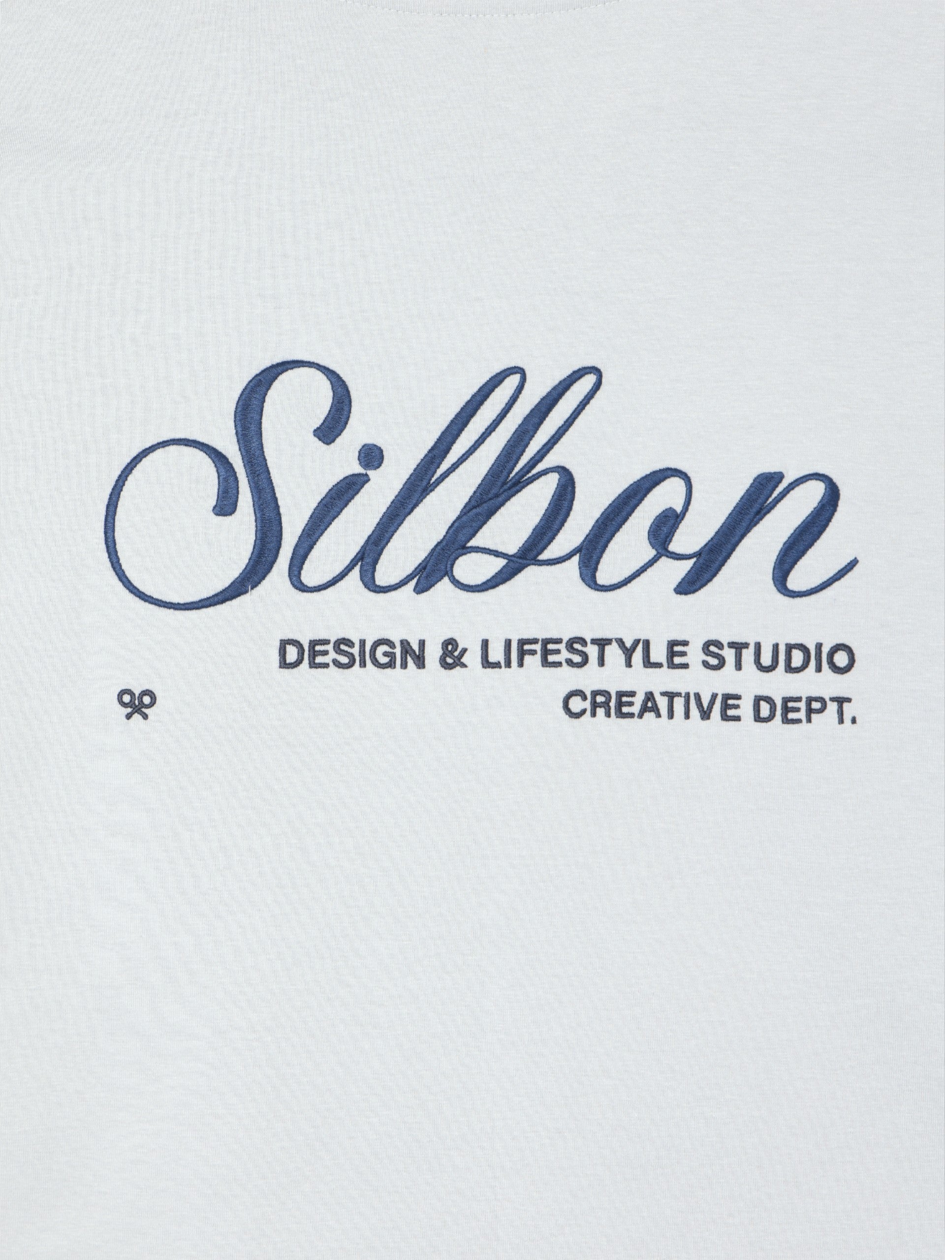 Camiseta Silbon creative dept azul claro