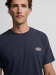 Navy blue Garmet Dye pocket t-shirt