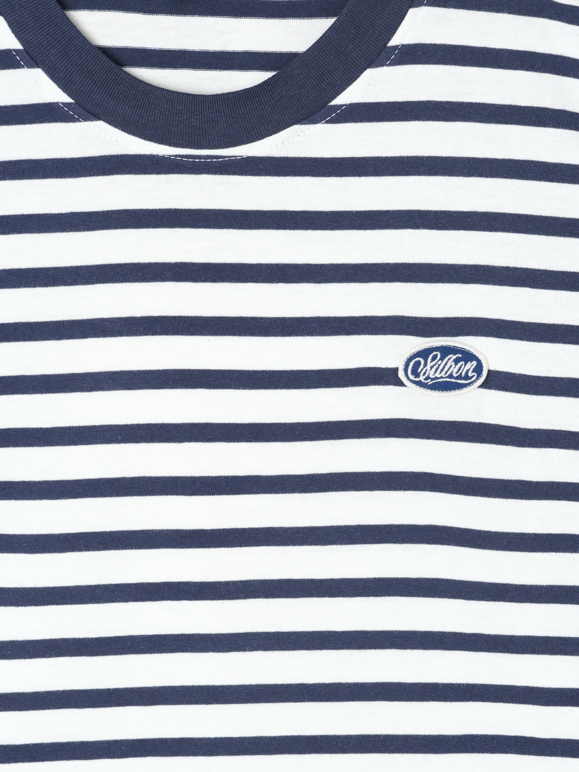 Camiseta rustica rayas azul marino