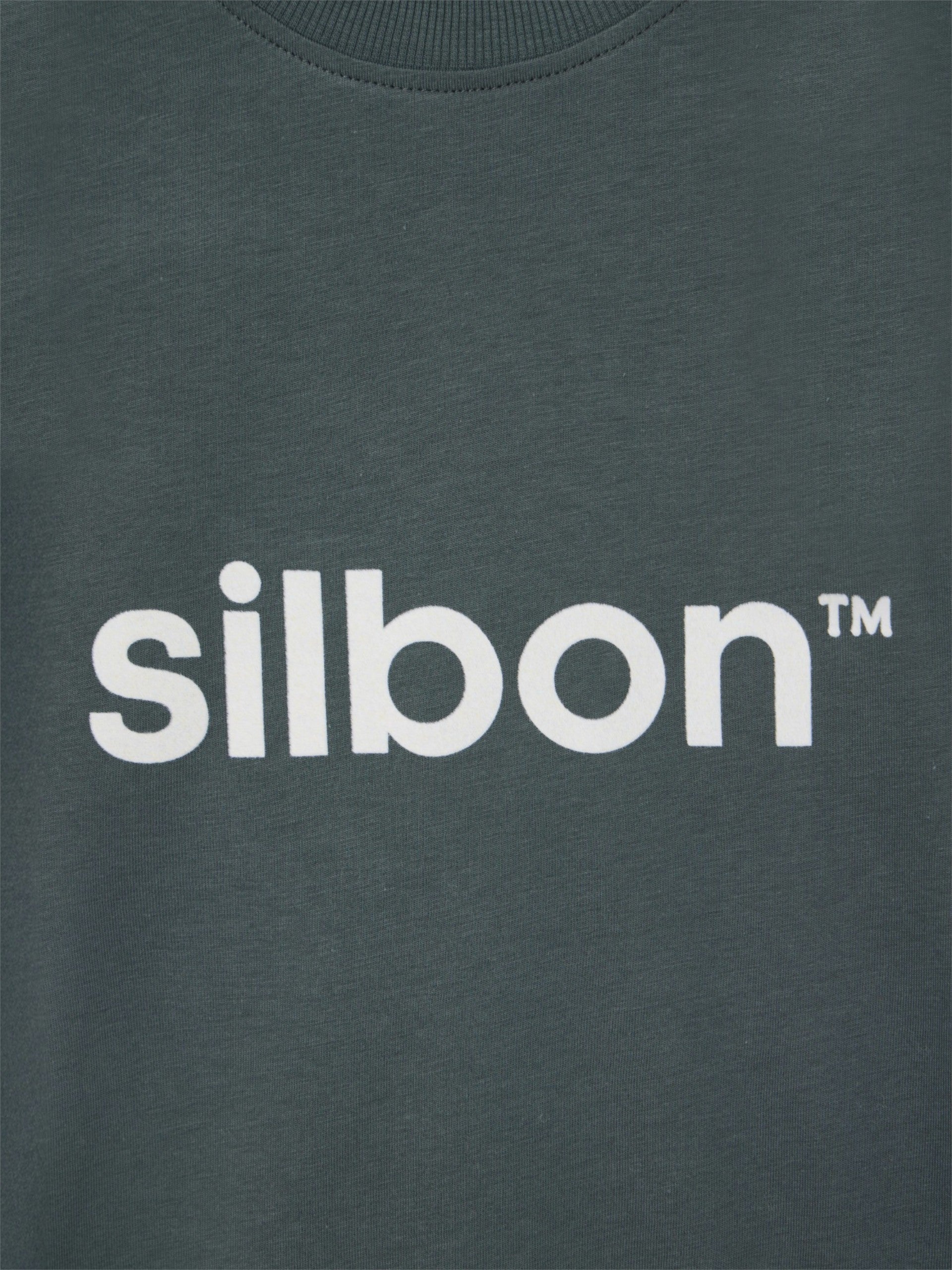 T-shirt Silbon flock verde escuro