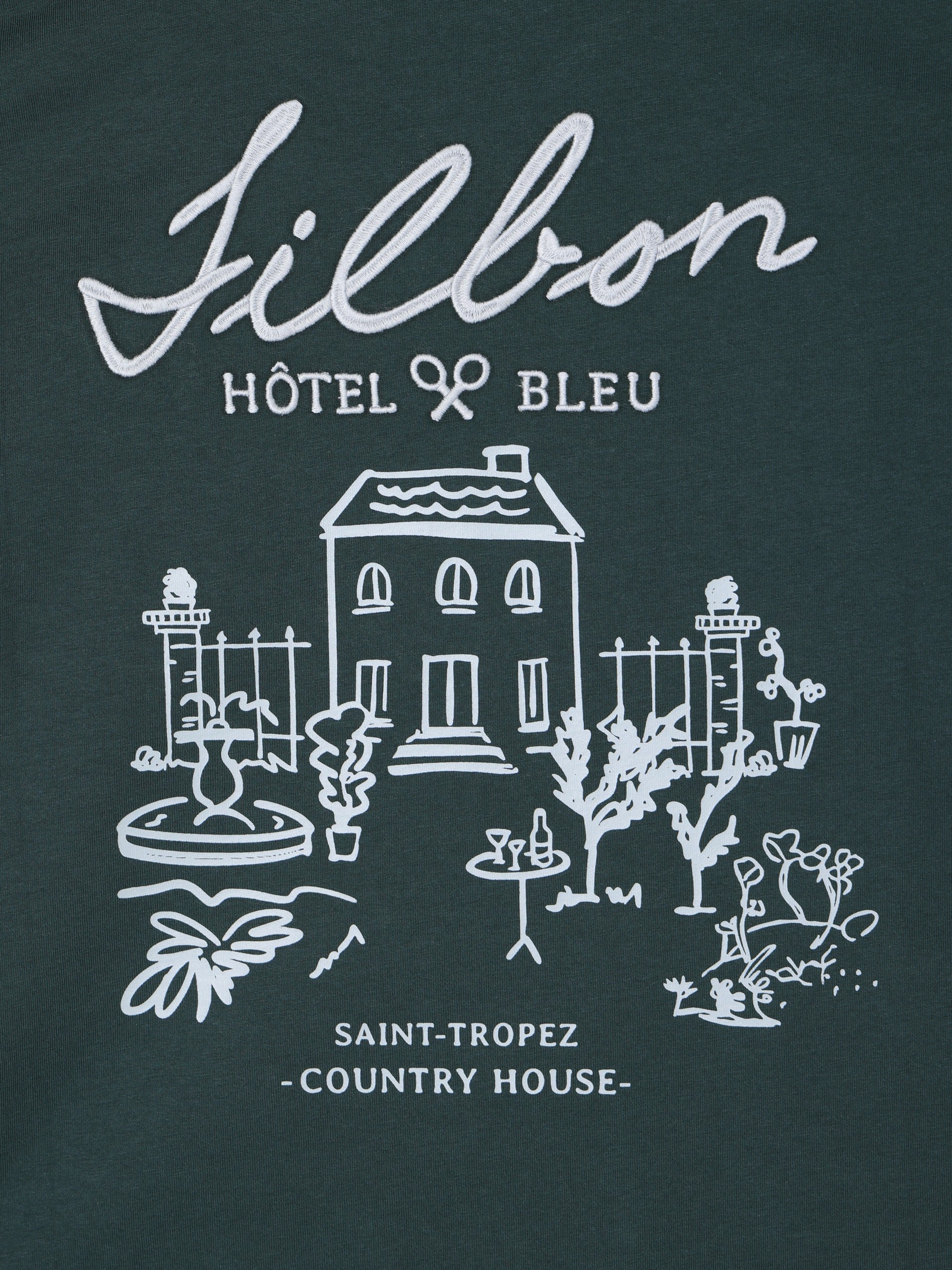 Camiseta hotel bleu verde oscuro