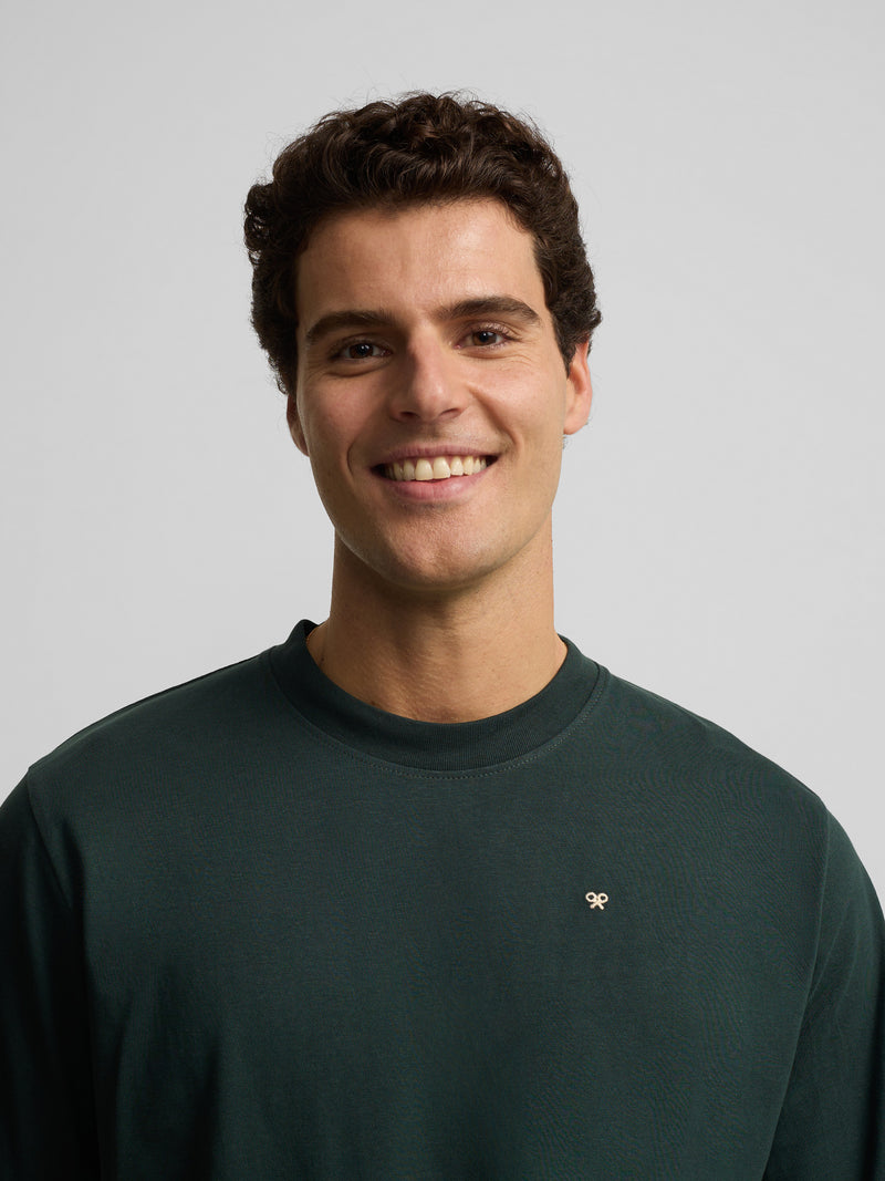 Special fit Silbon plans dark green t-shirt
