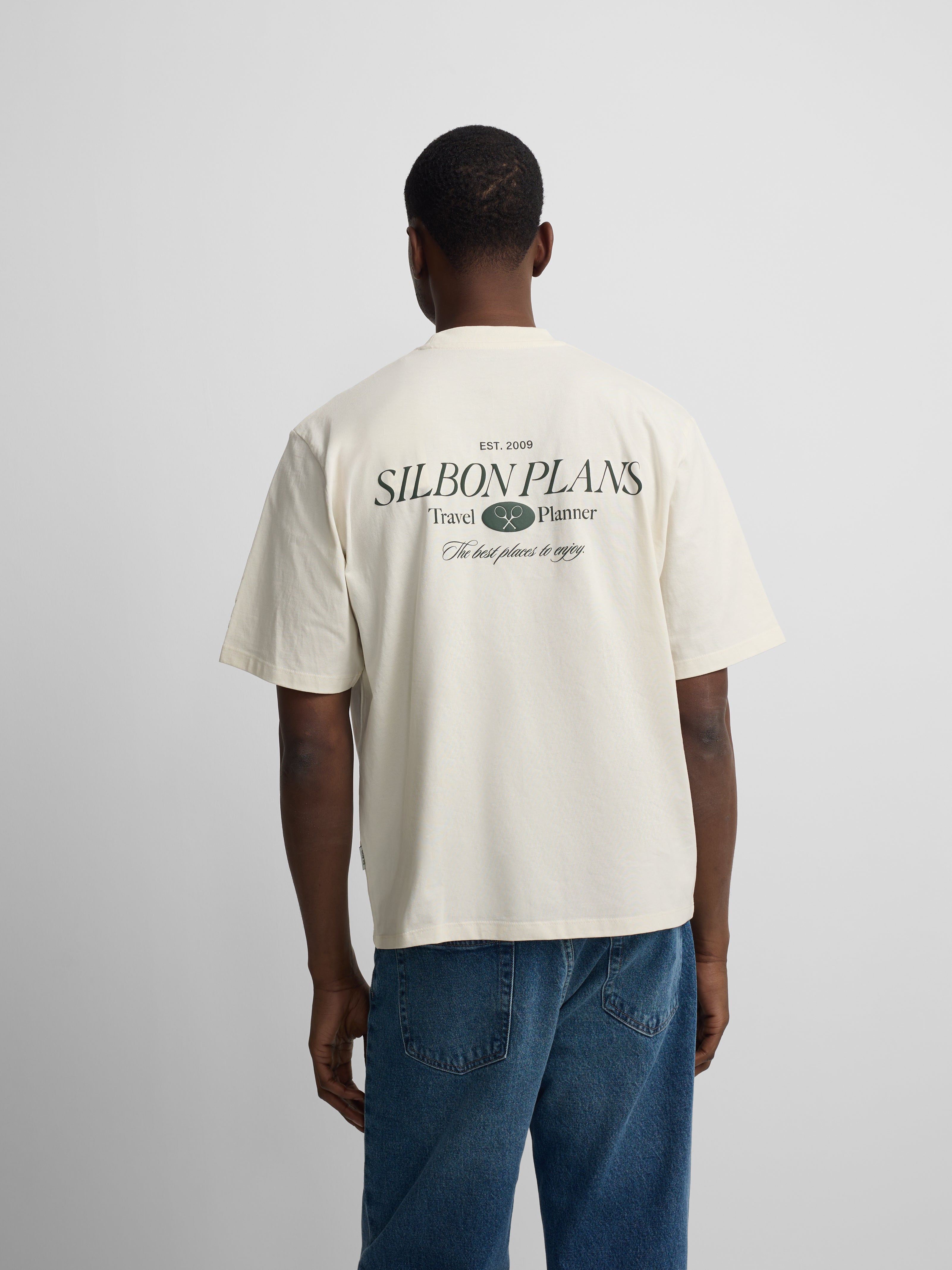 Camiseta special fit silbon plans crema