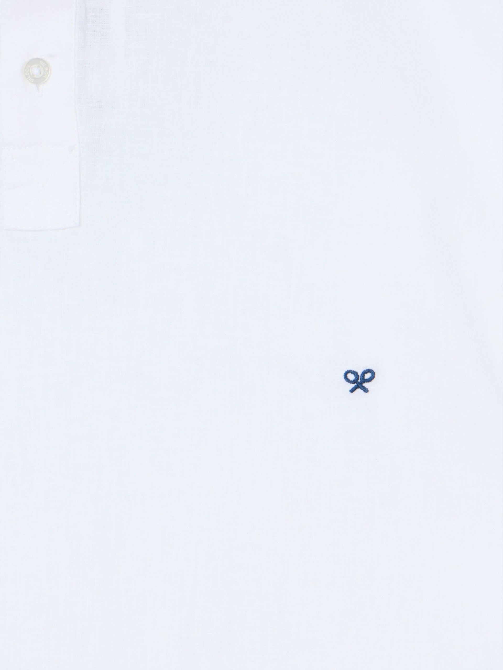 T-shirt sport en lin blanc