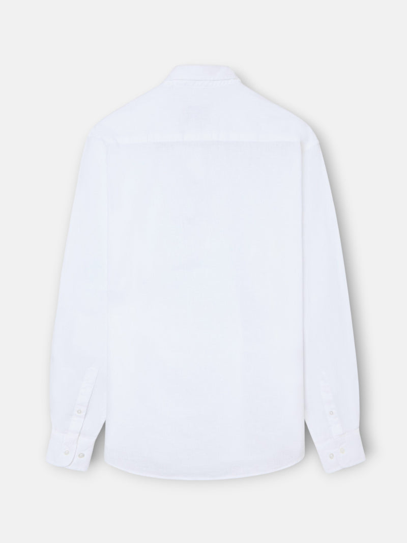 Polera sport lino blanca