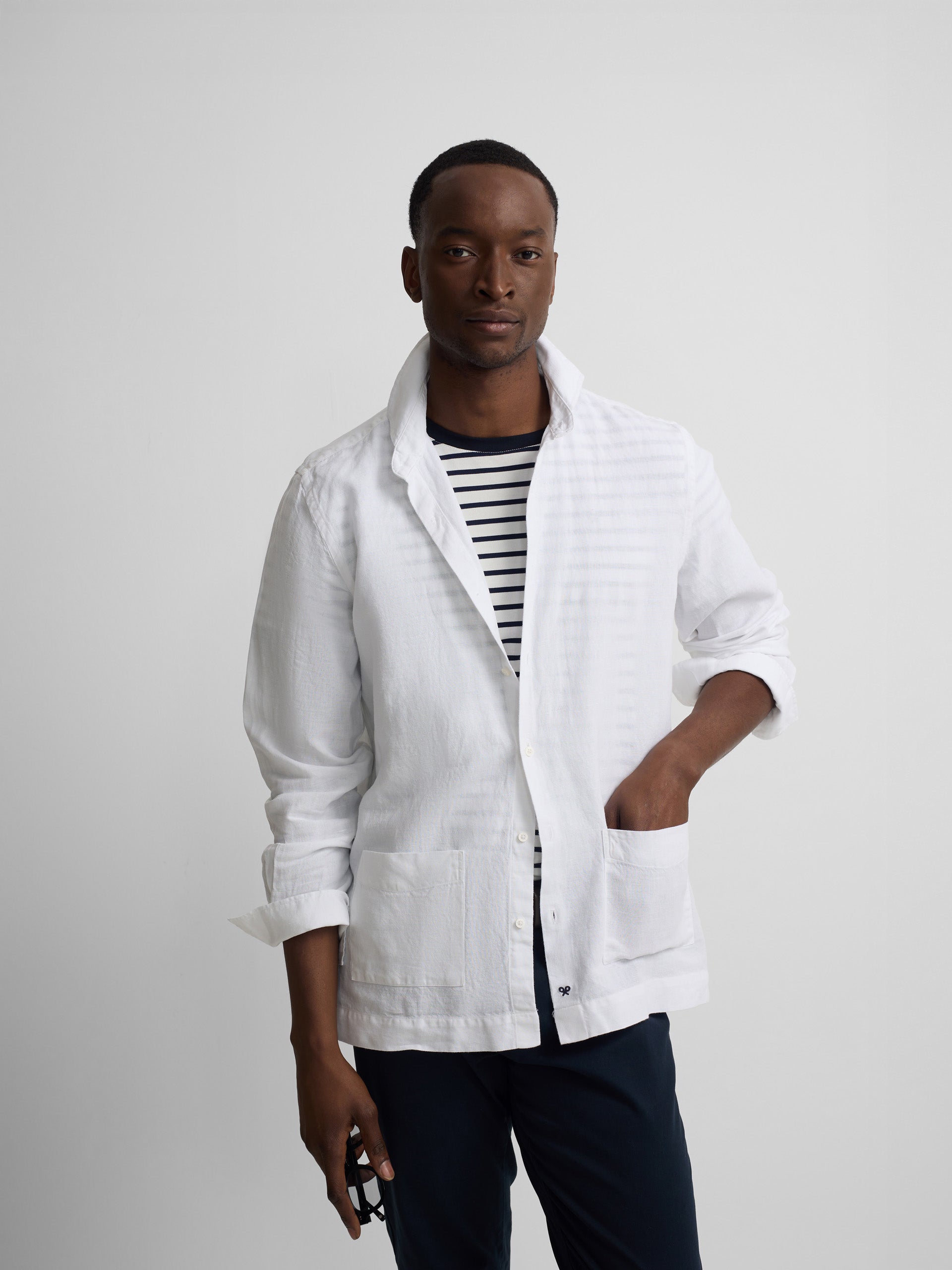 Camisa sport pockets blanco