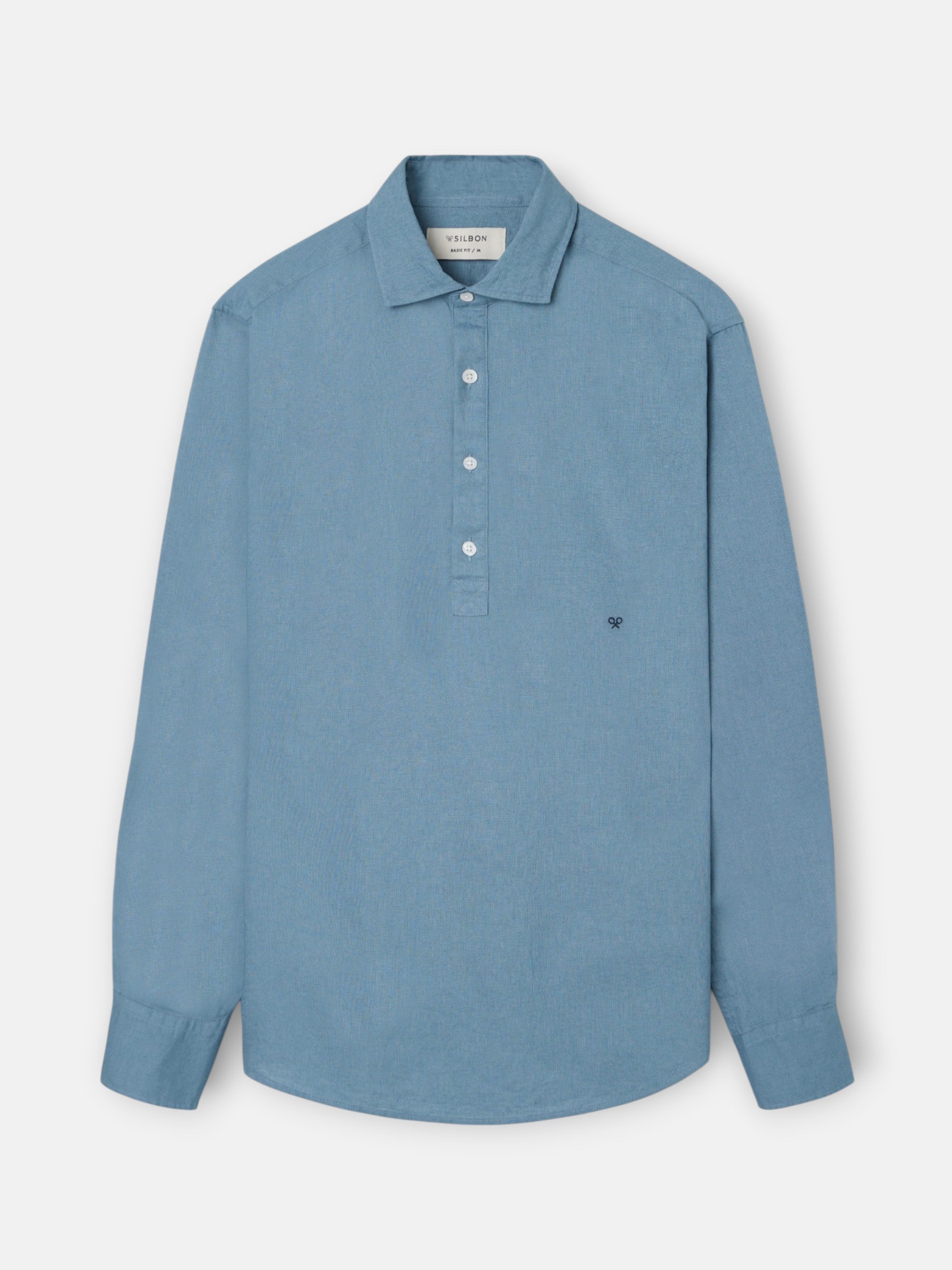 T-shirt sport lin pétrole