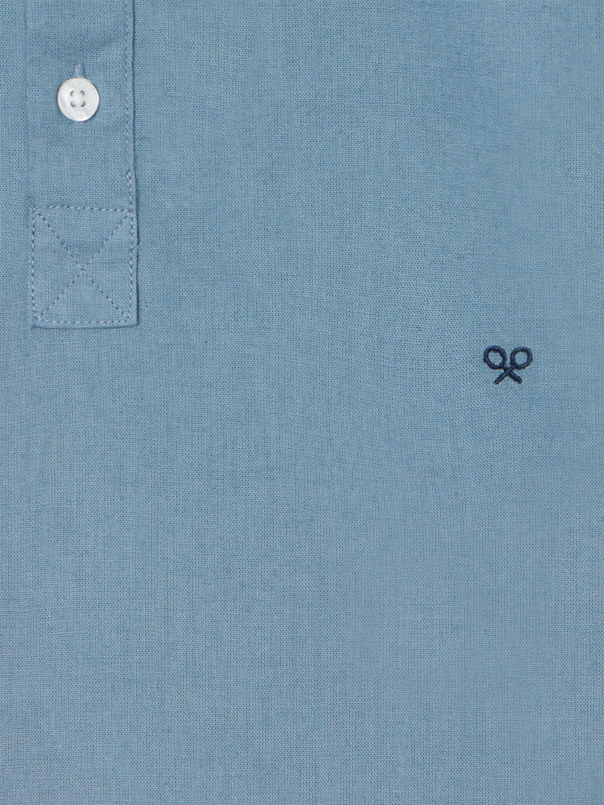 T-shirt sport lin pétrole