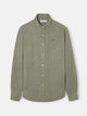 Green warm linen sport shirt