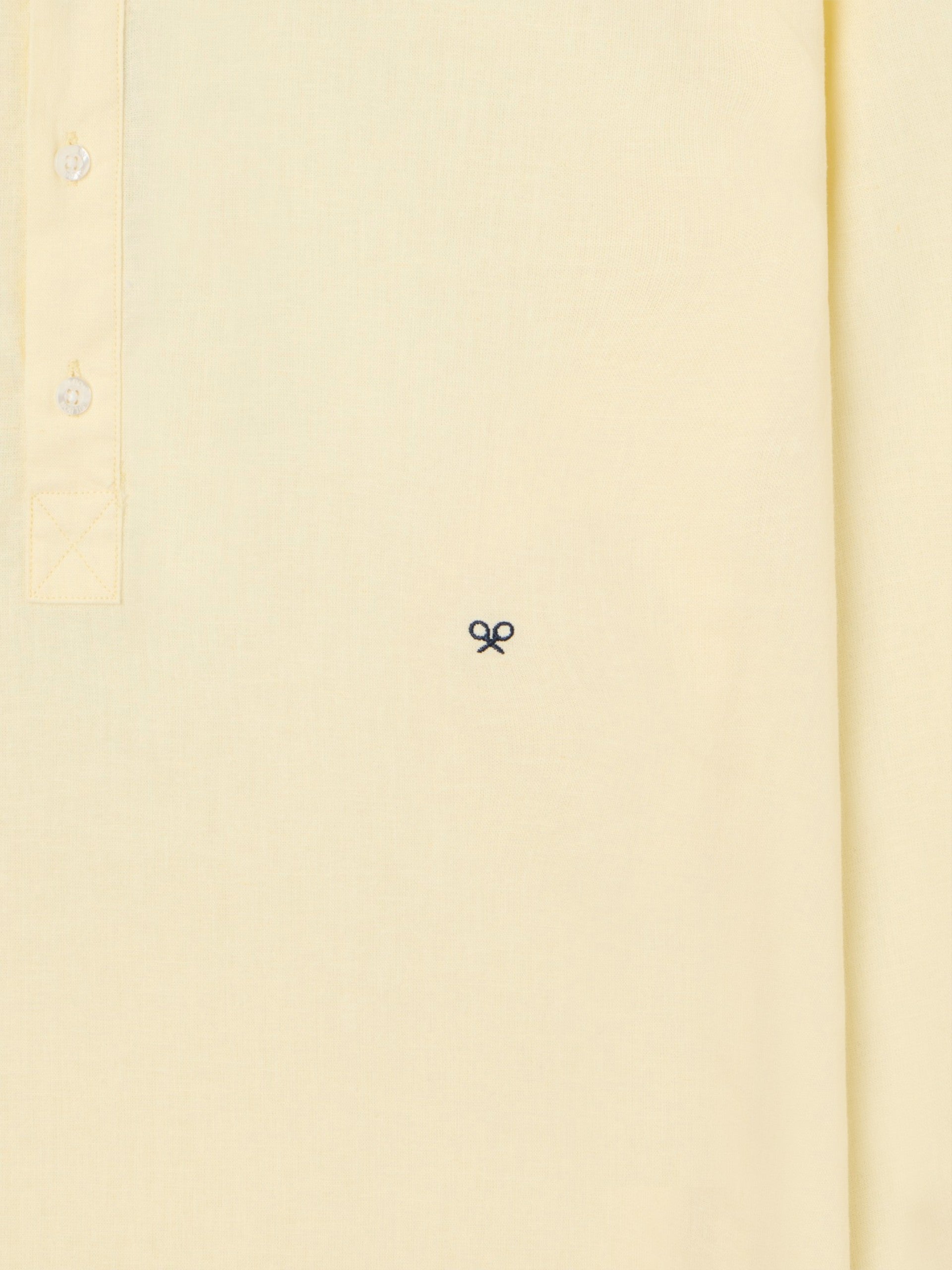 polo de sport en lin jaune