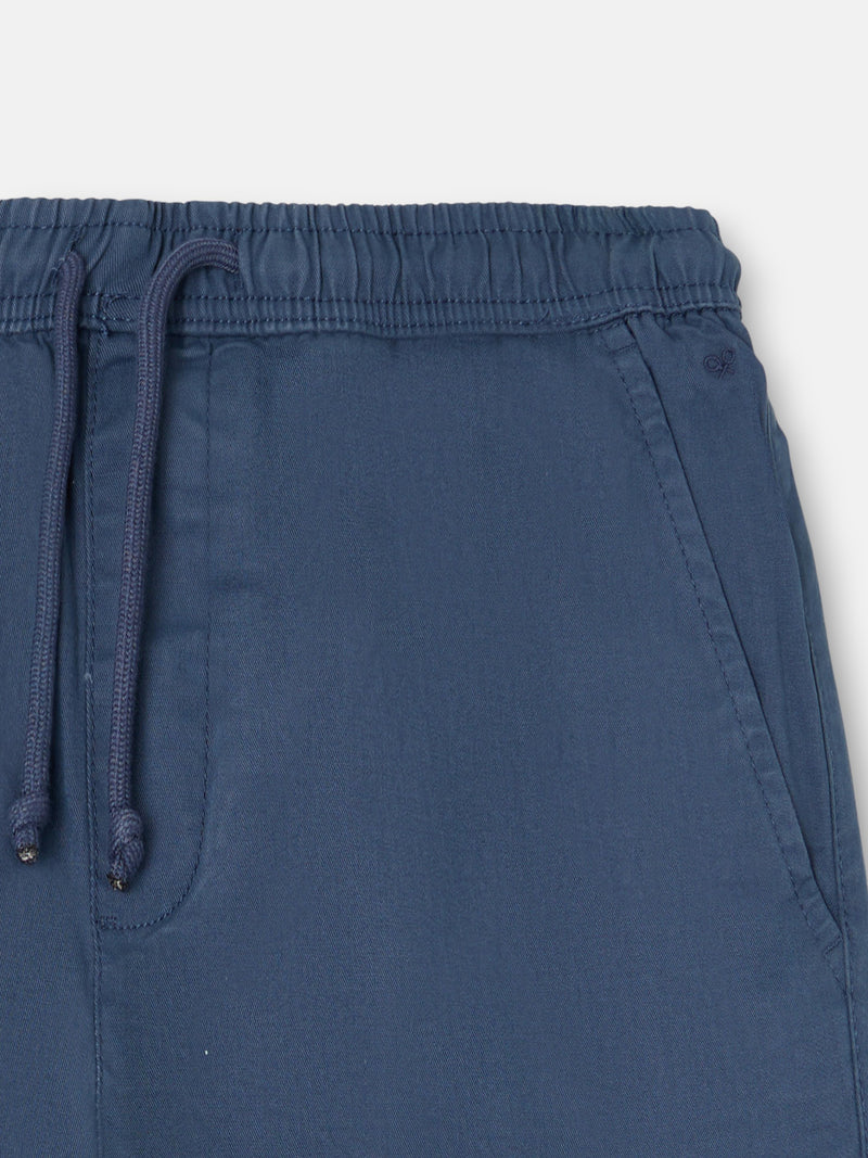 Pantalon de sport jogger cargo bleu indigo