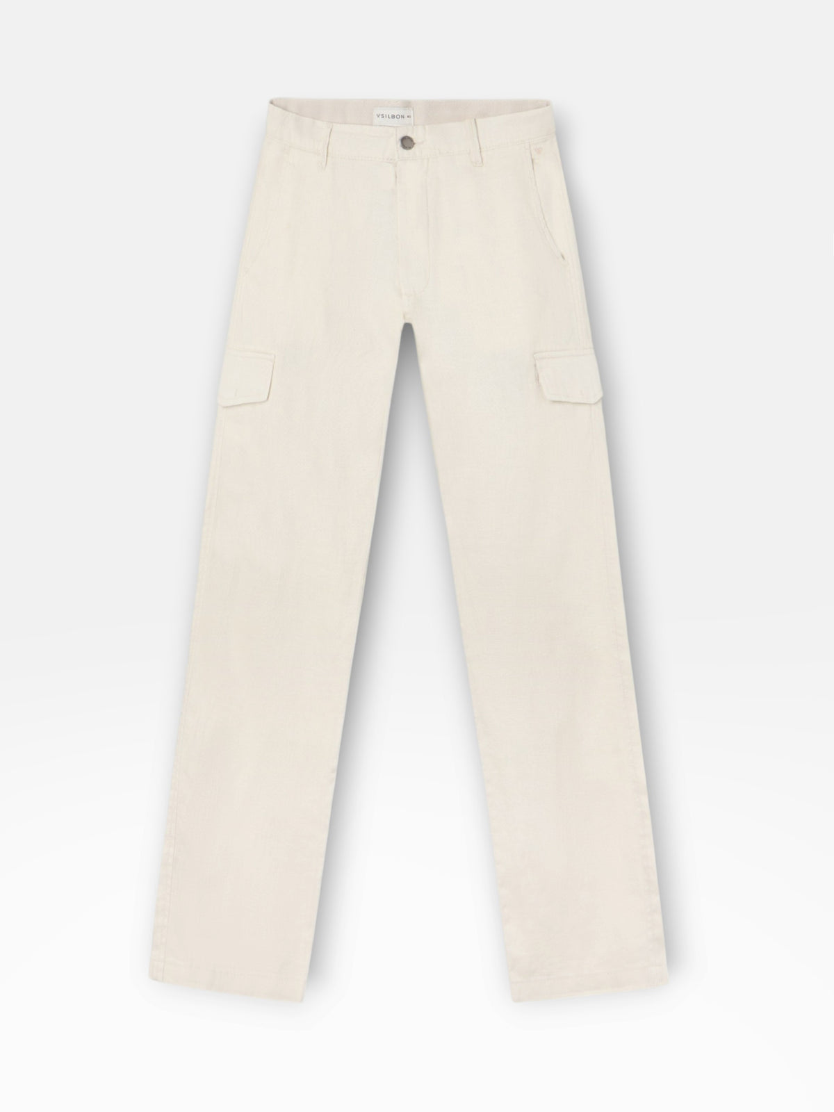 Pantalon sport cargo lino piedra
