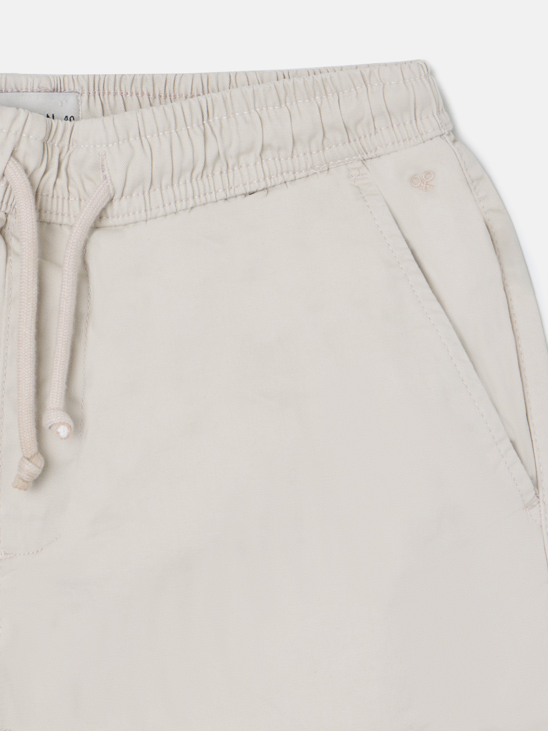 Beige cargo jogger sport pants