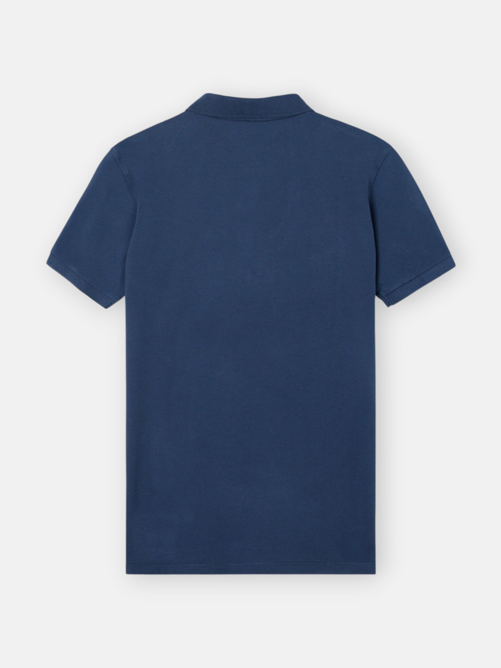 Navy light pique polo shirt