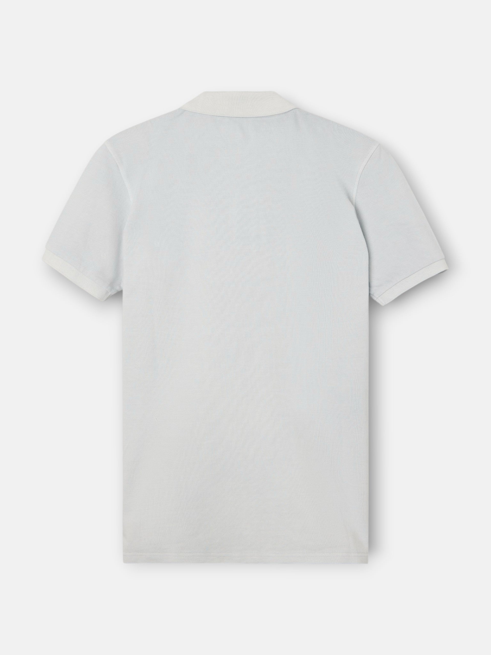 Polo clasico garment dye azul claro