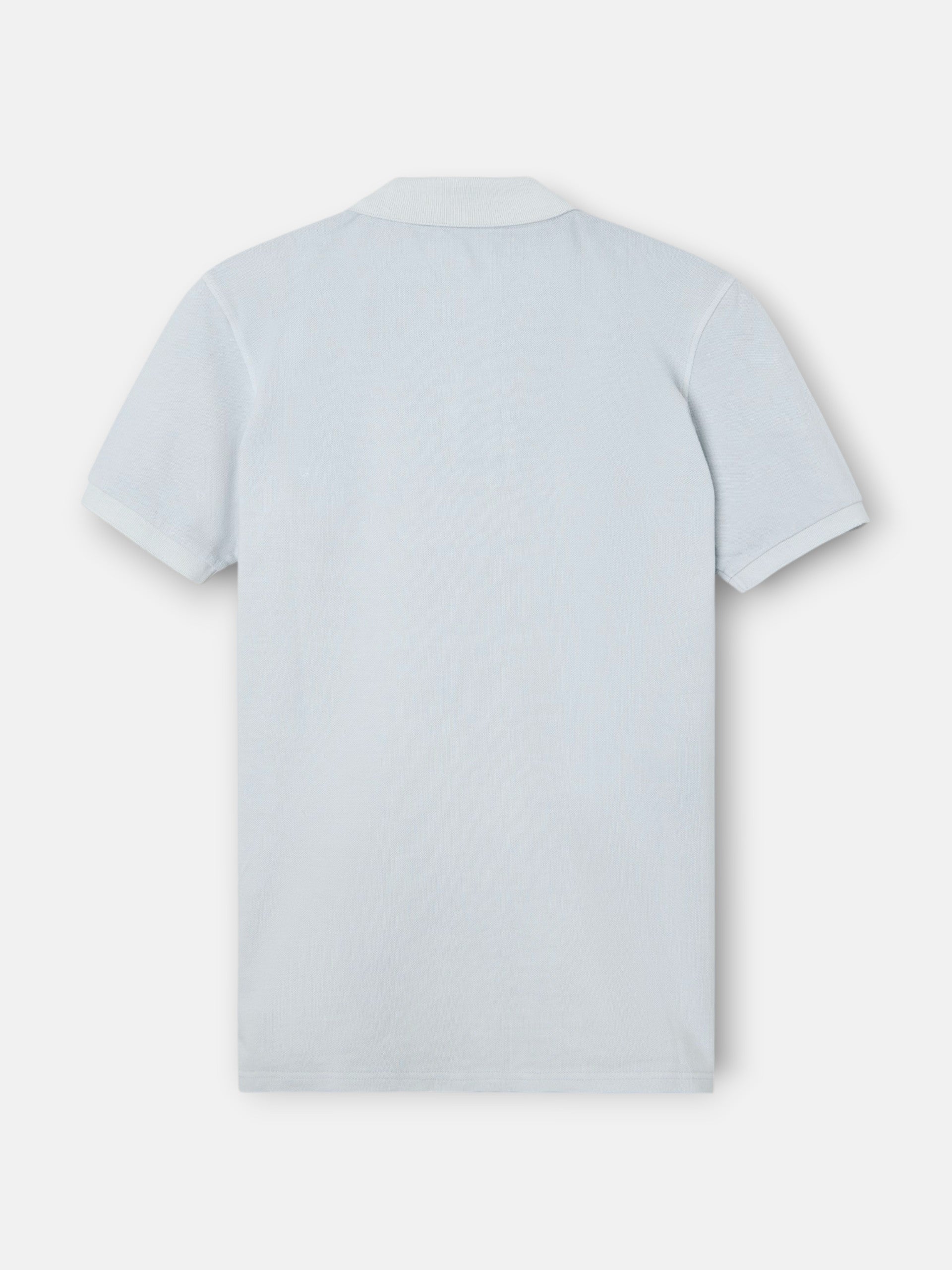 Polo classique garment dye bleu clair