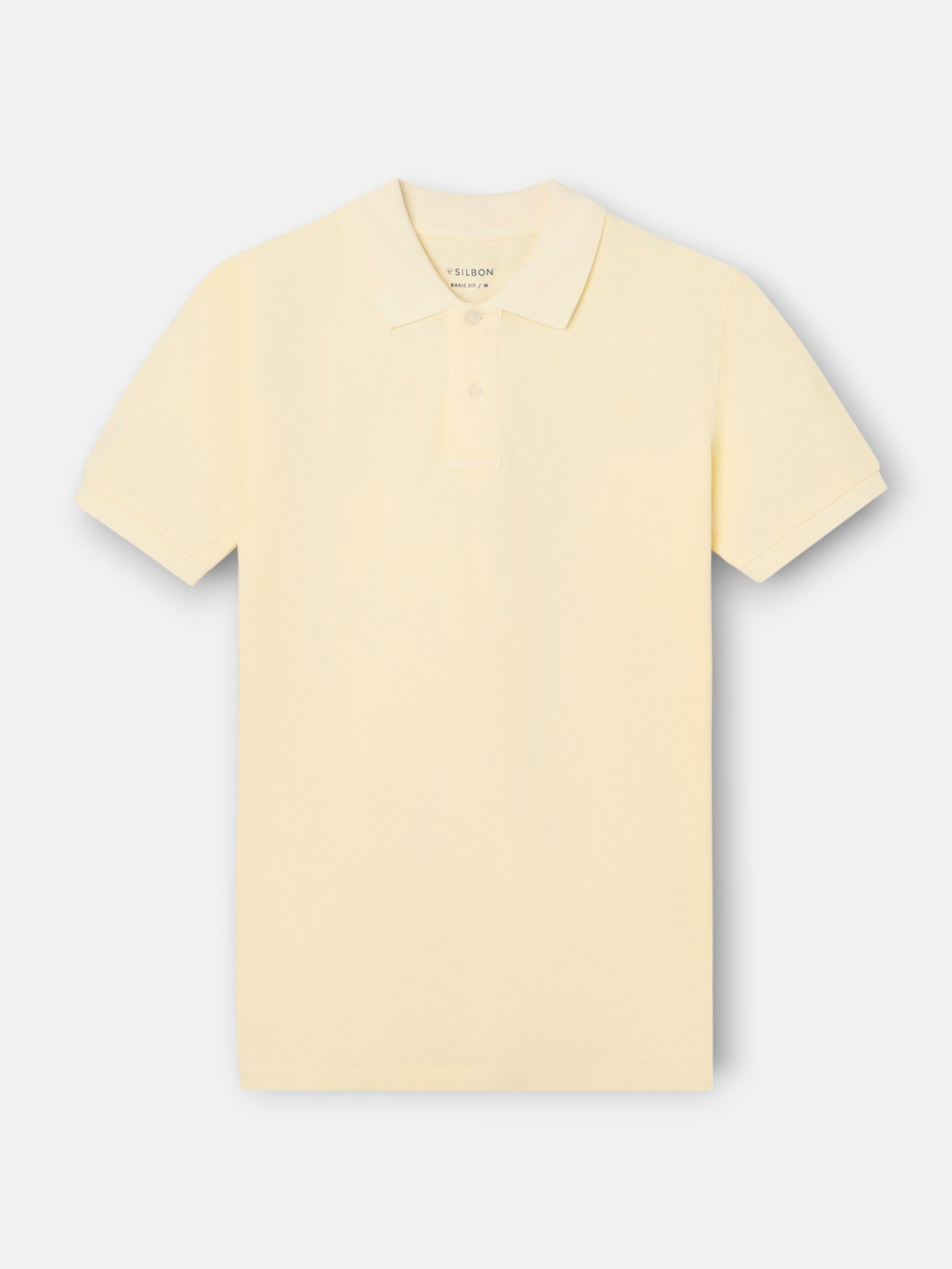 Polo clasico garment dye crema