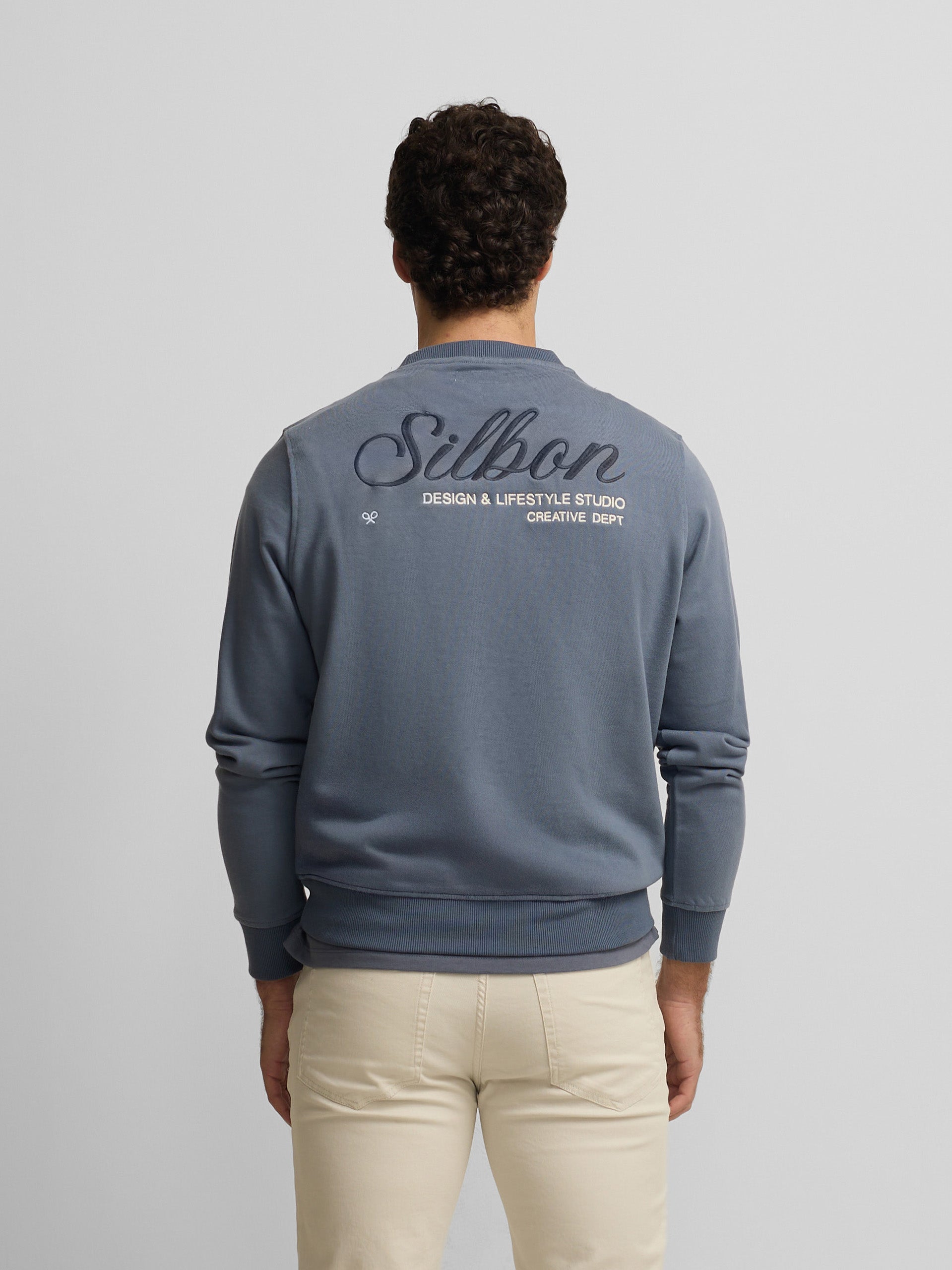 Sweat-shirt bleu indigo Creative Dept