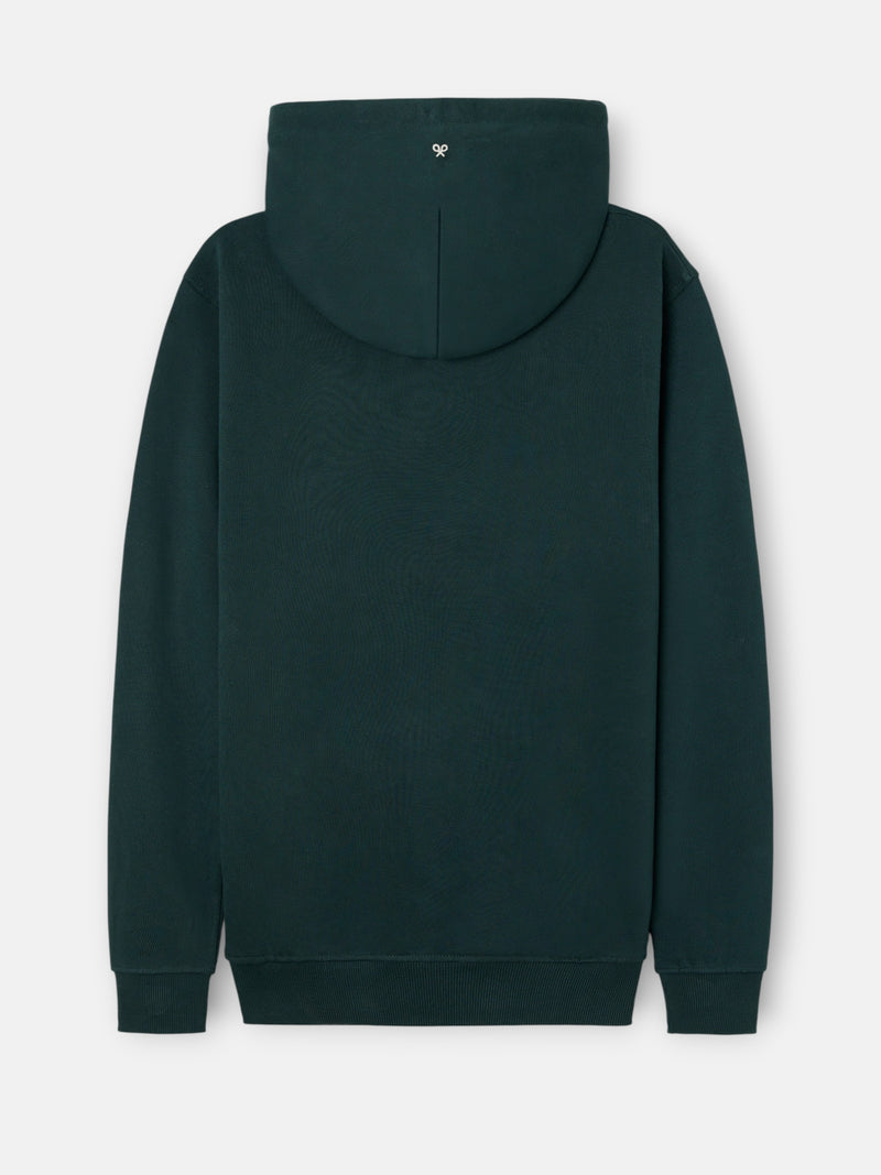 Dark green nomad hooded sweatshirt