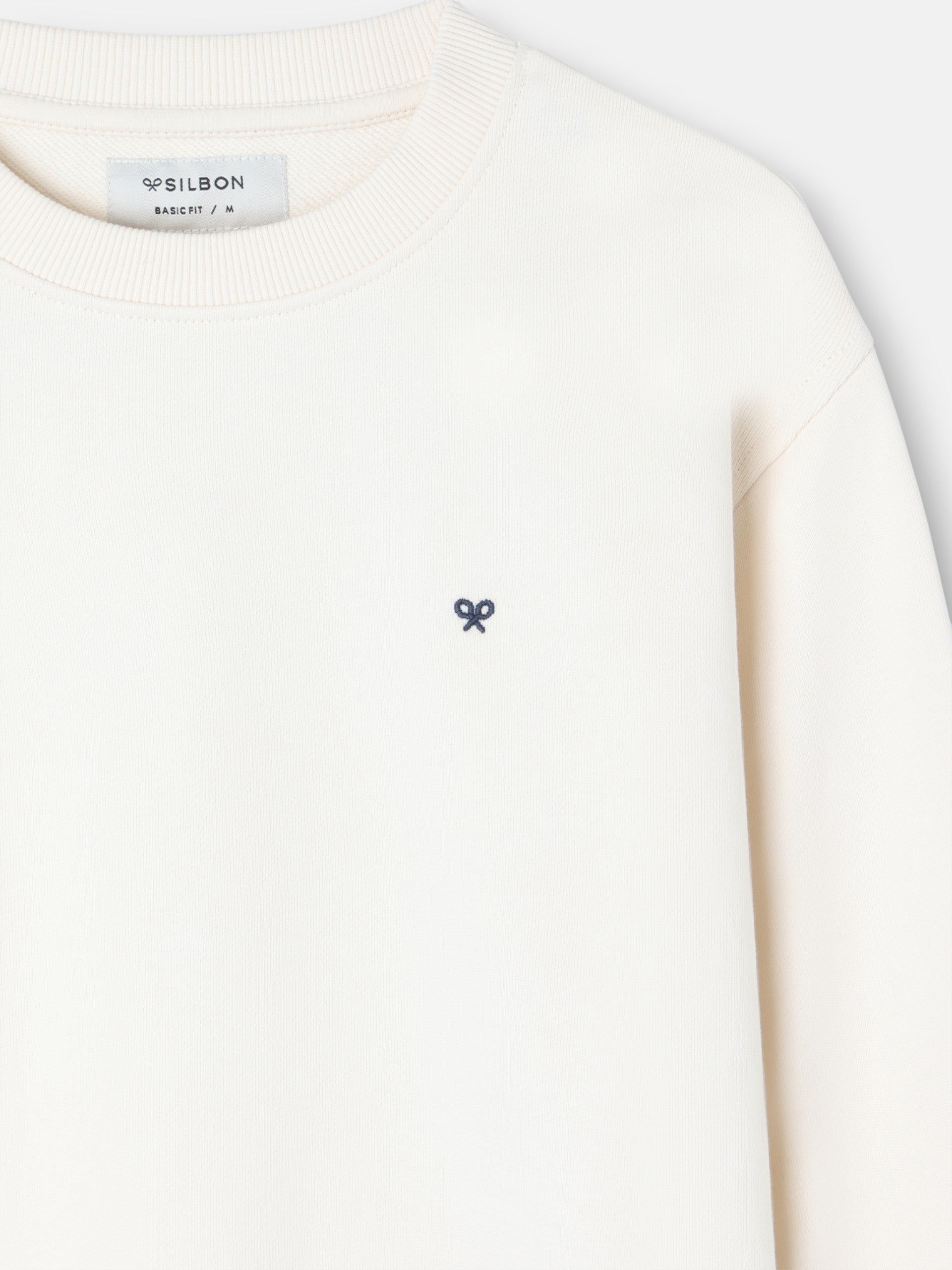 Sudadera raqueta etnica crema