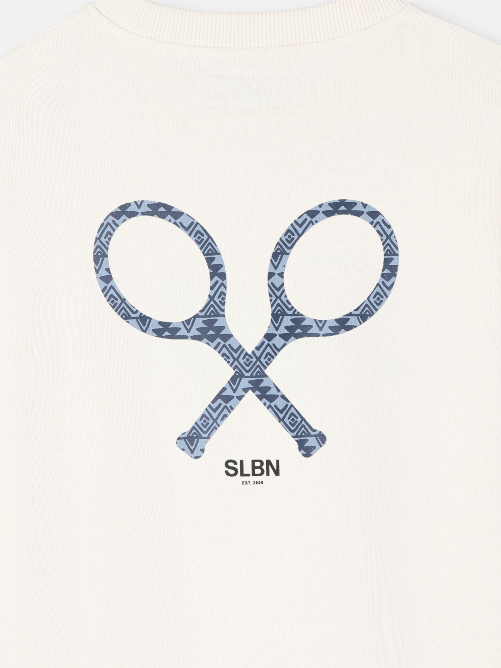 Sudadera raqueta etnica crema