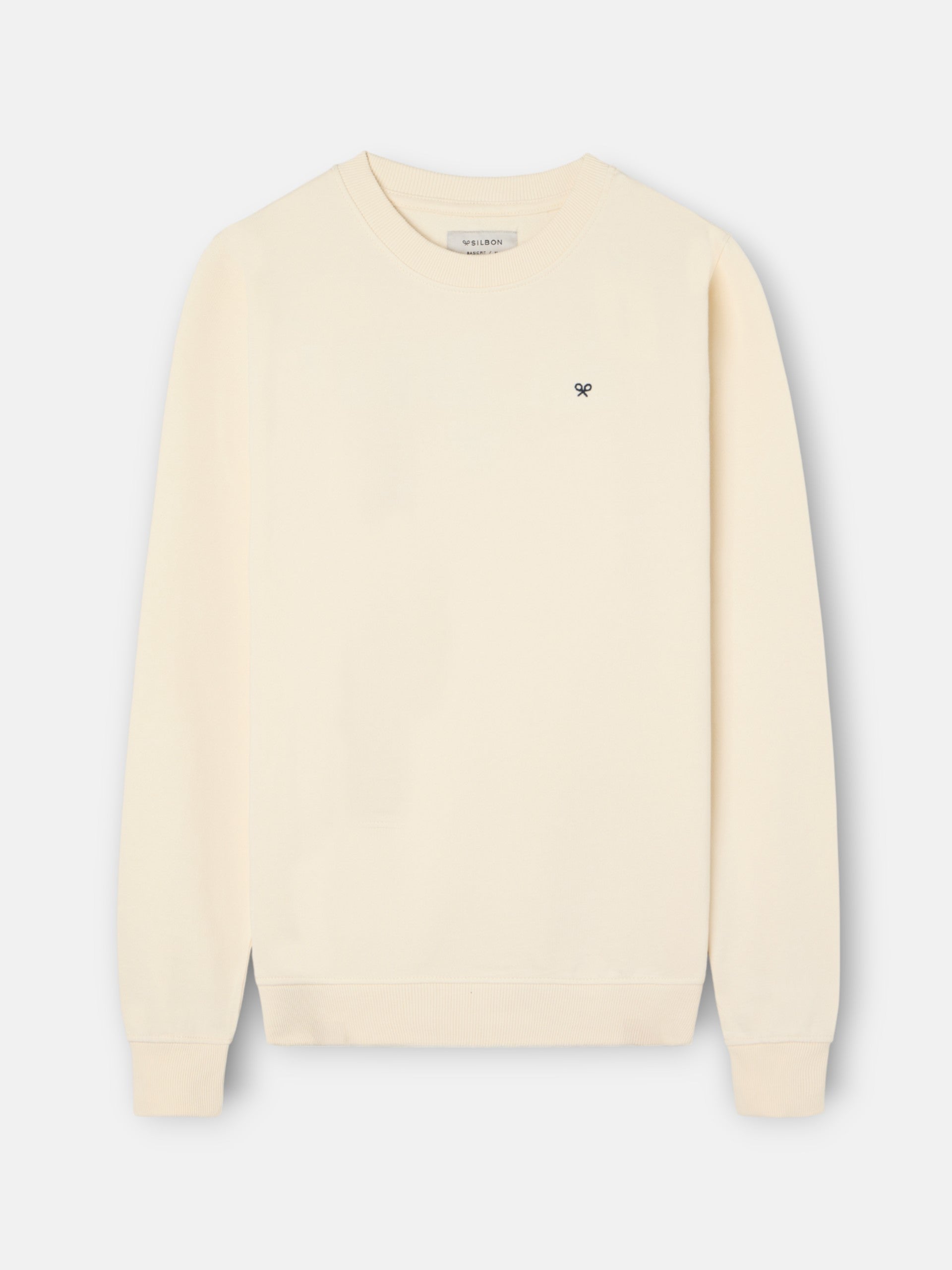 Sudadera slbn bordados crema