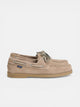 Zapato sport nautico ante beige claro