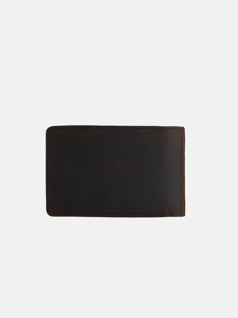 Multicolor brown suede wallet