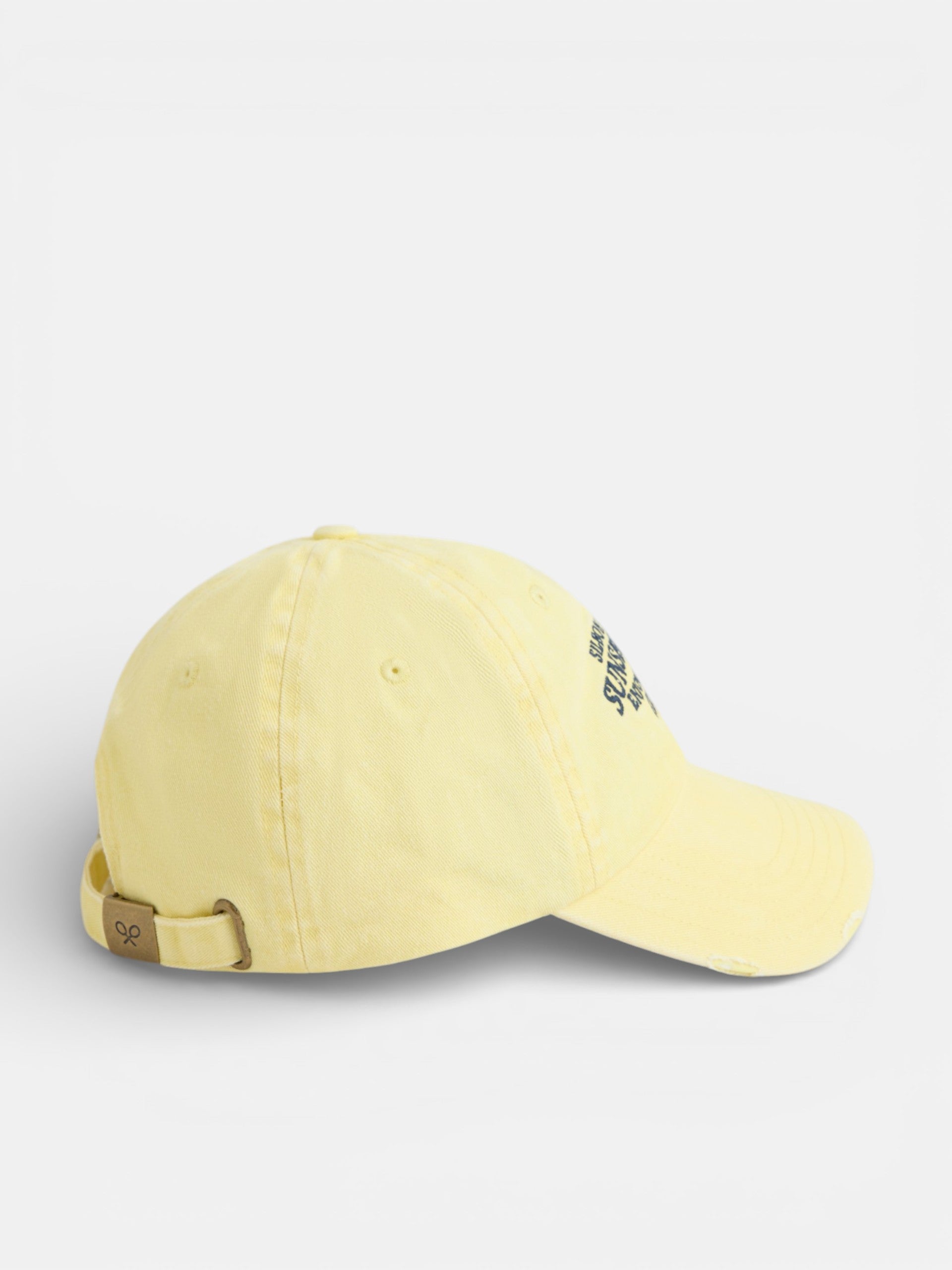 Sunset denim yellow cap