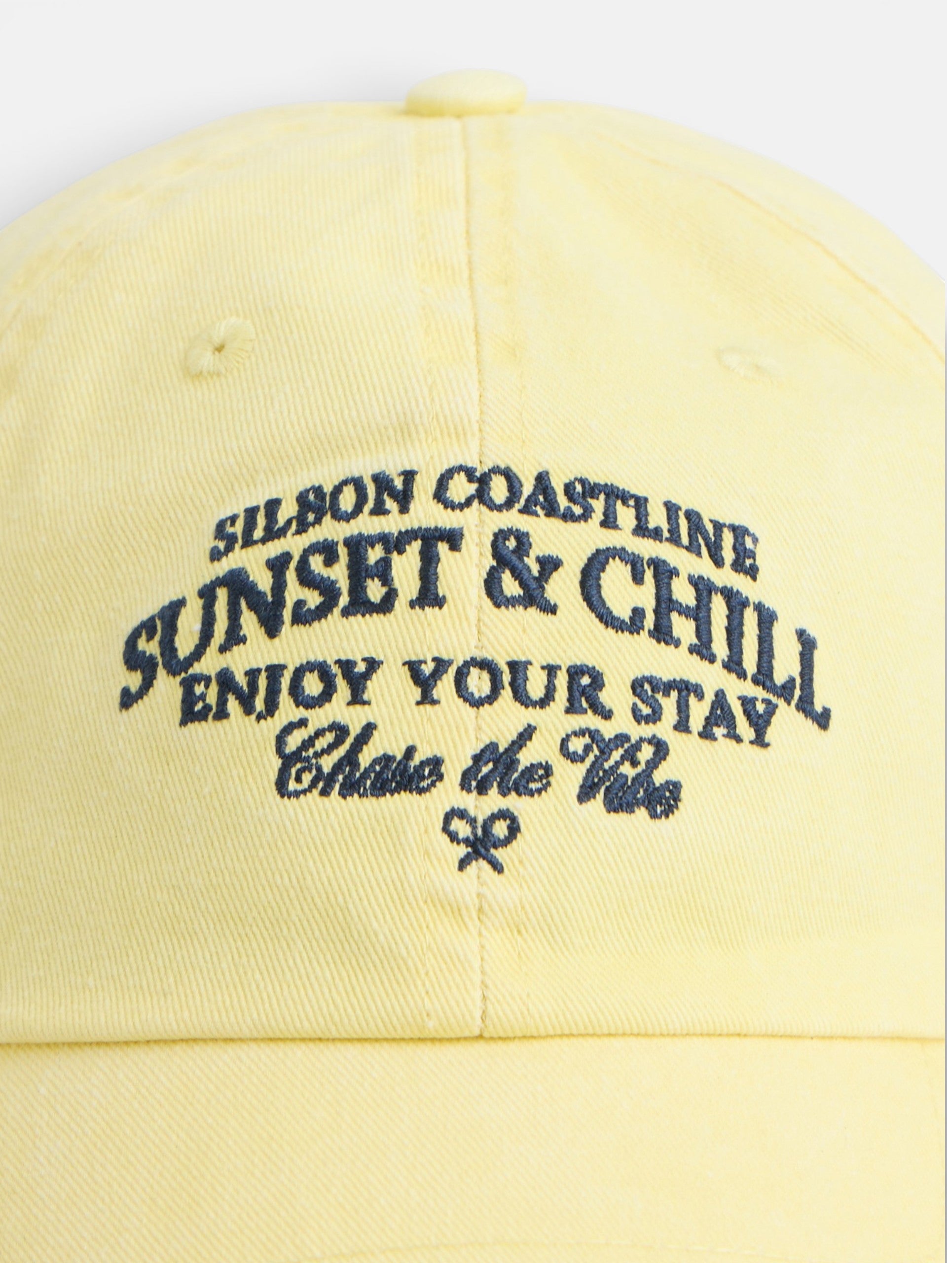 Sunset denim yellow cap