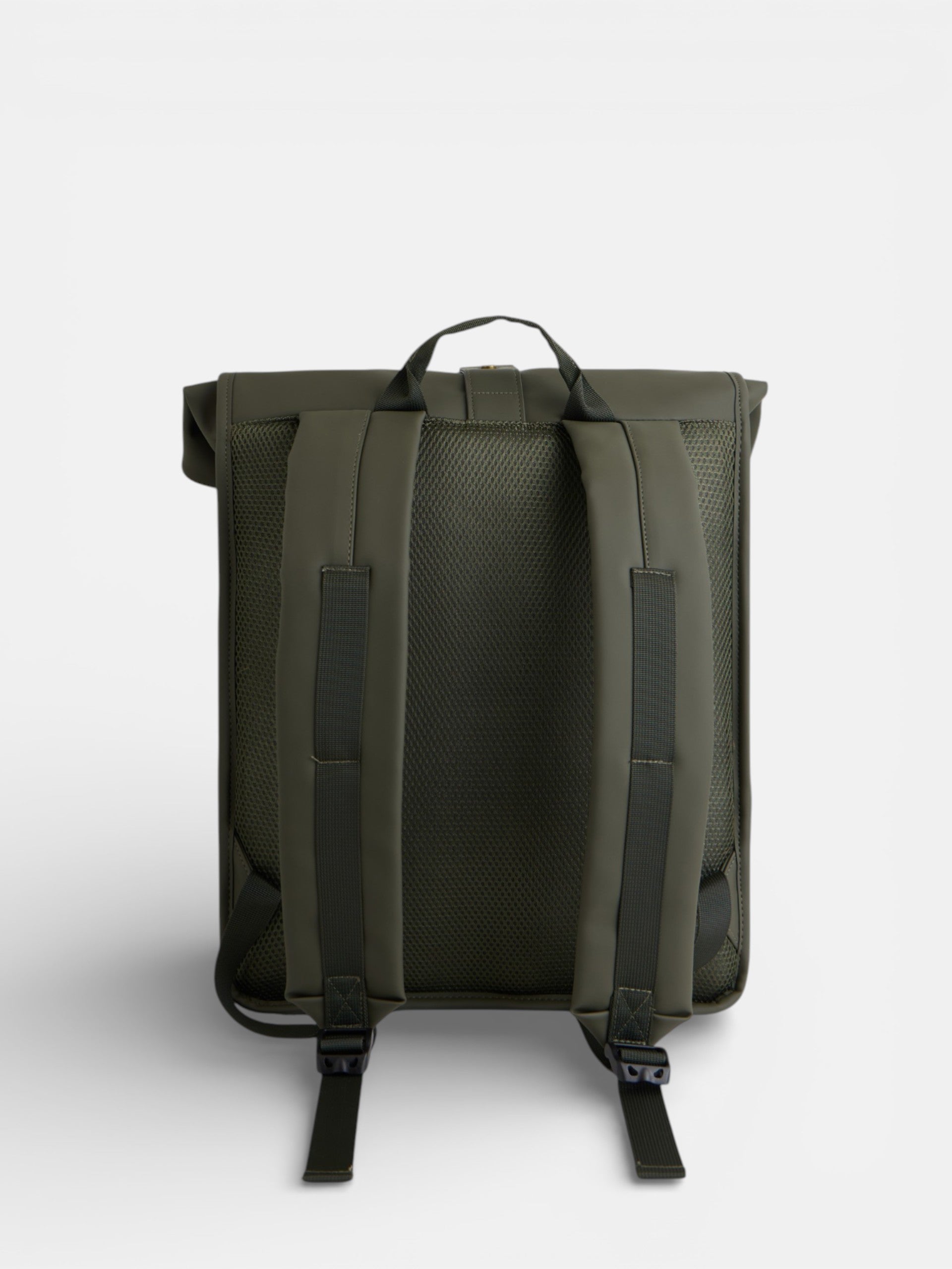 Mochila enrolável impermeável verde