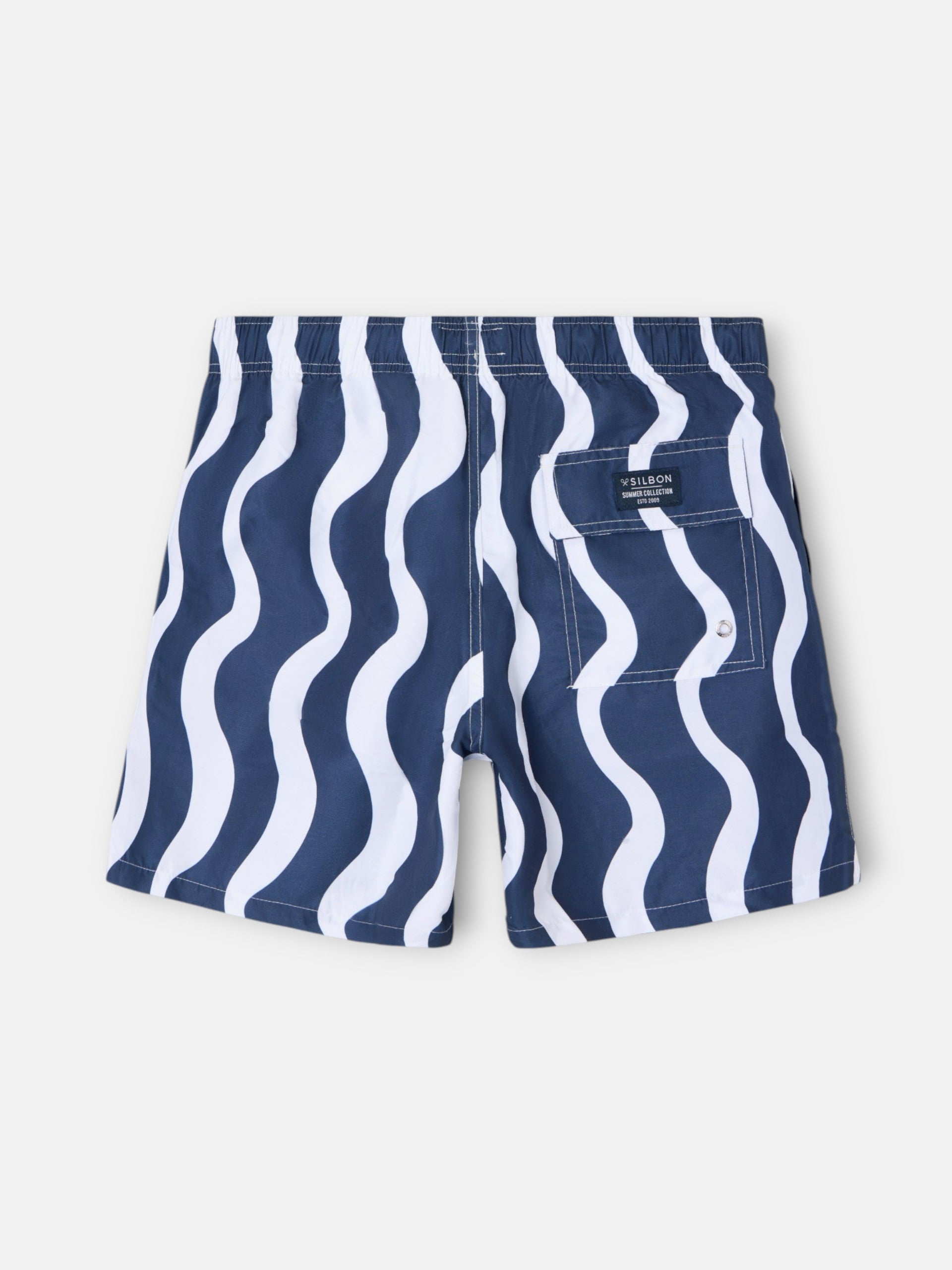 Bicolor blue waves swimsuit