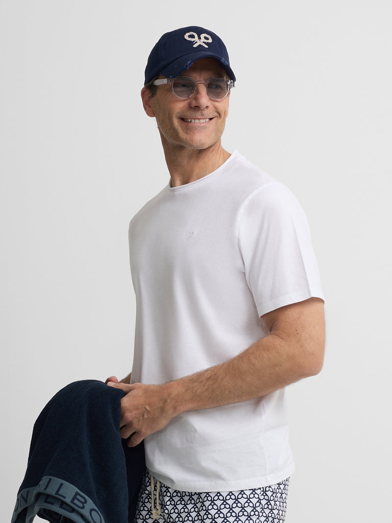 Navy blue medium logo cap