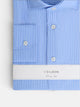 Blue middle stripe dress shirt