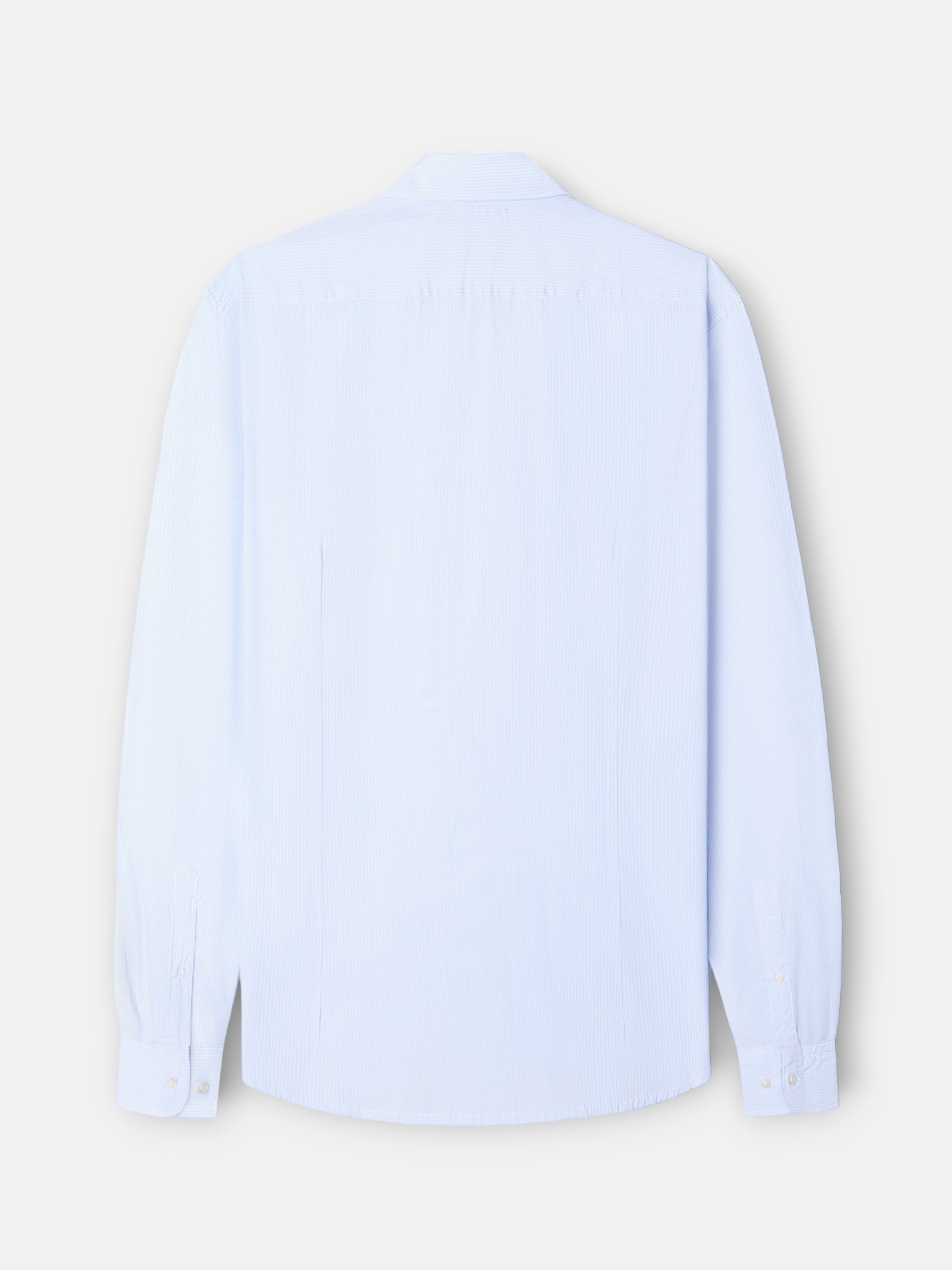 Camisa sport classic rayas celestes
