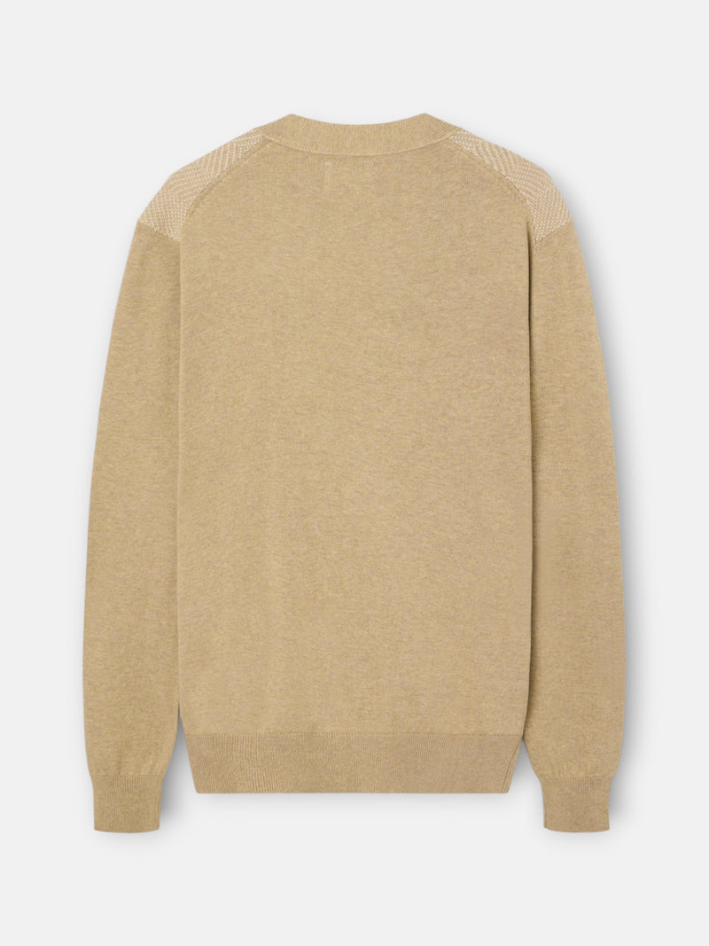 Cardigan espiga business beige