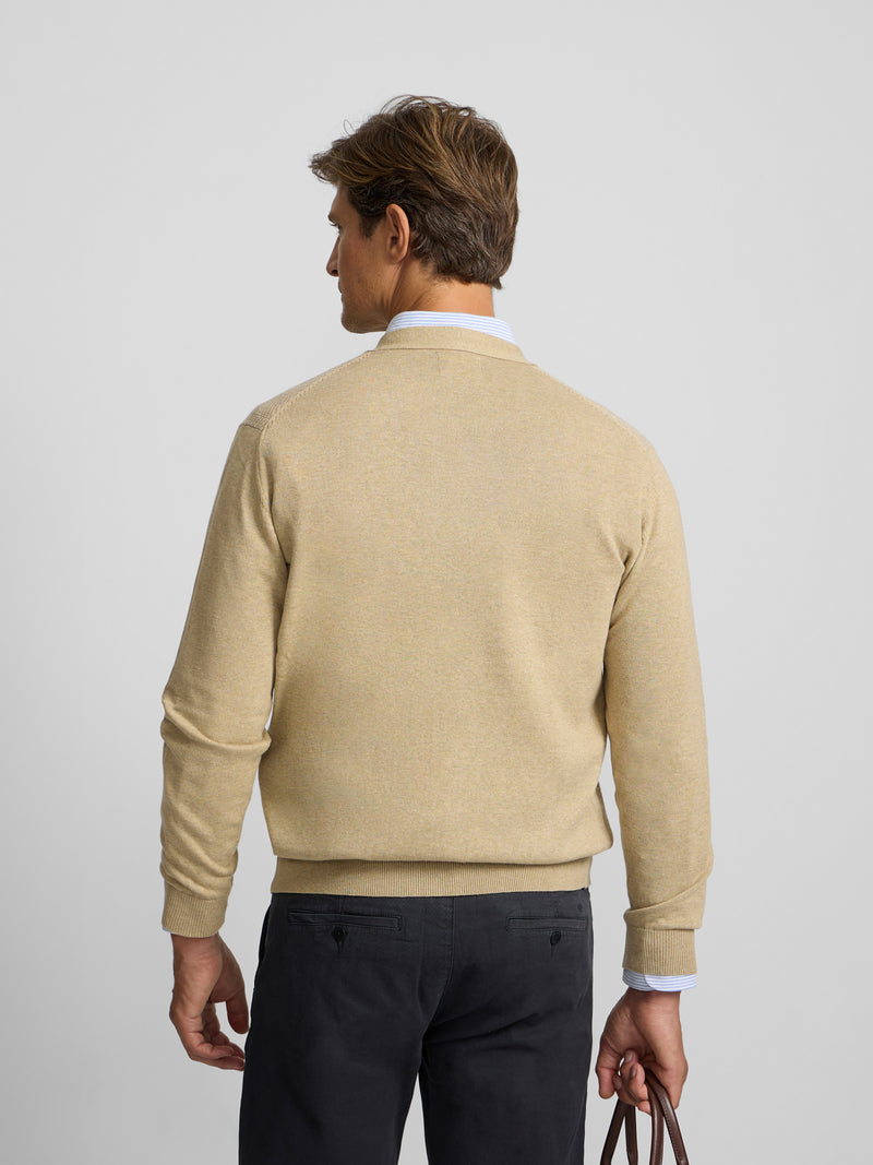 Cardigan espiga business beige