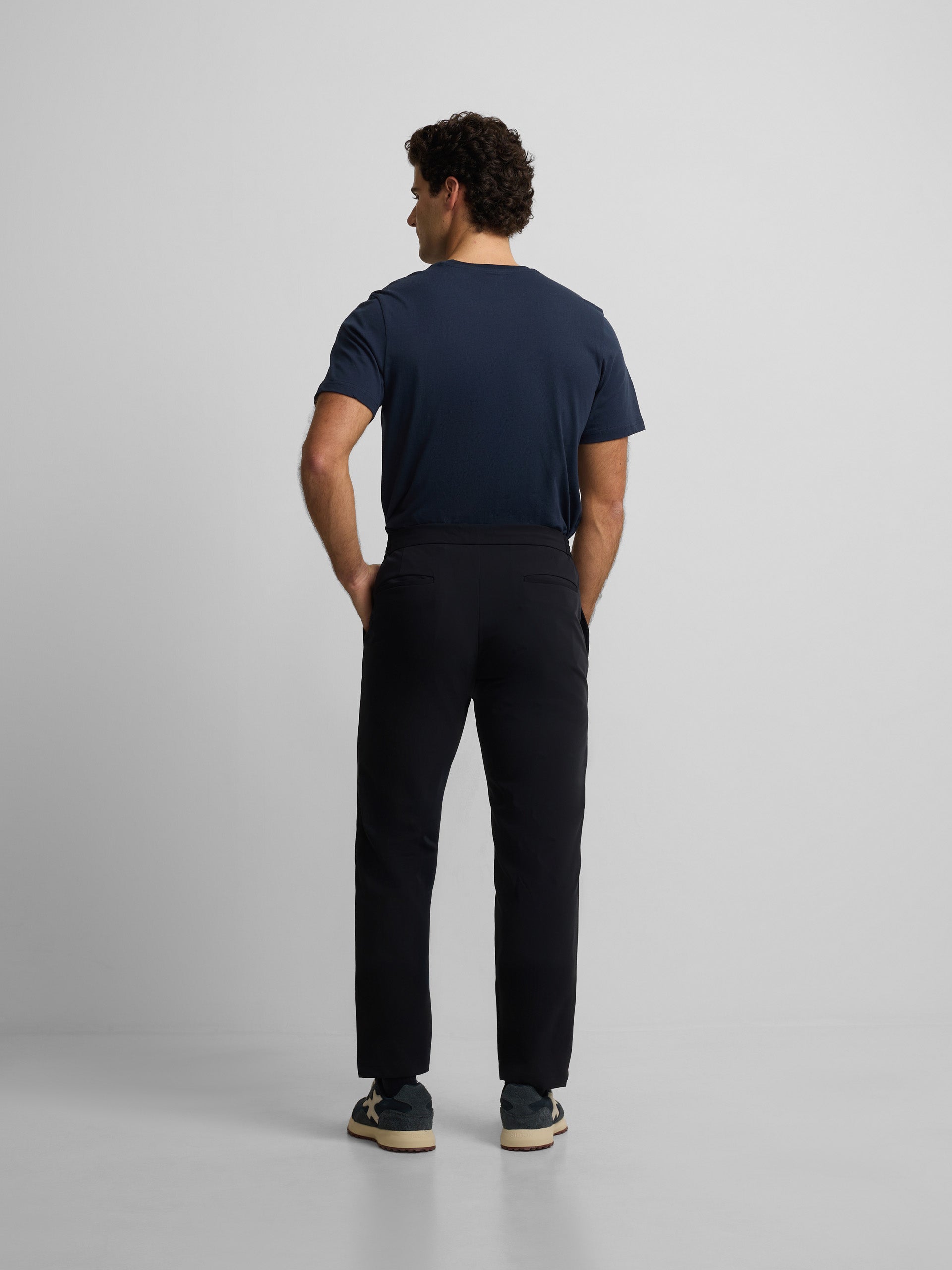 Navy blue technical trousers