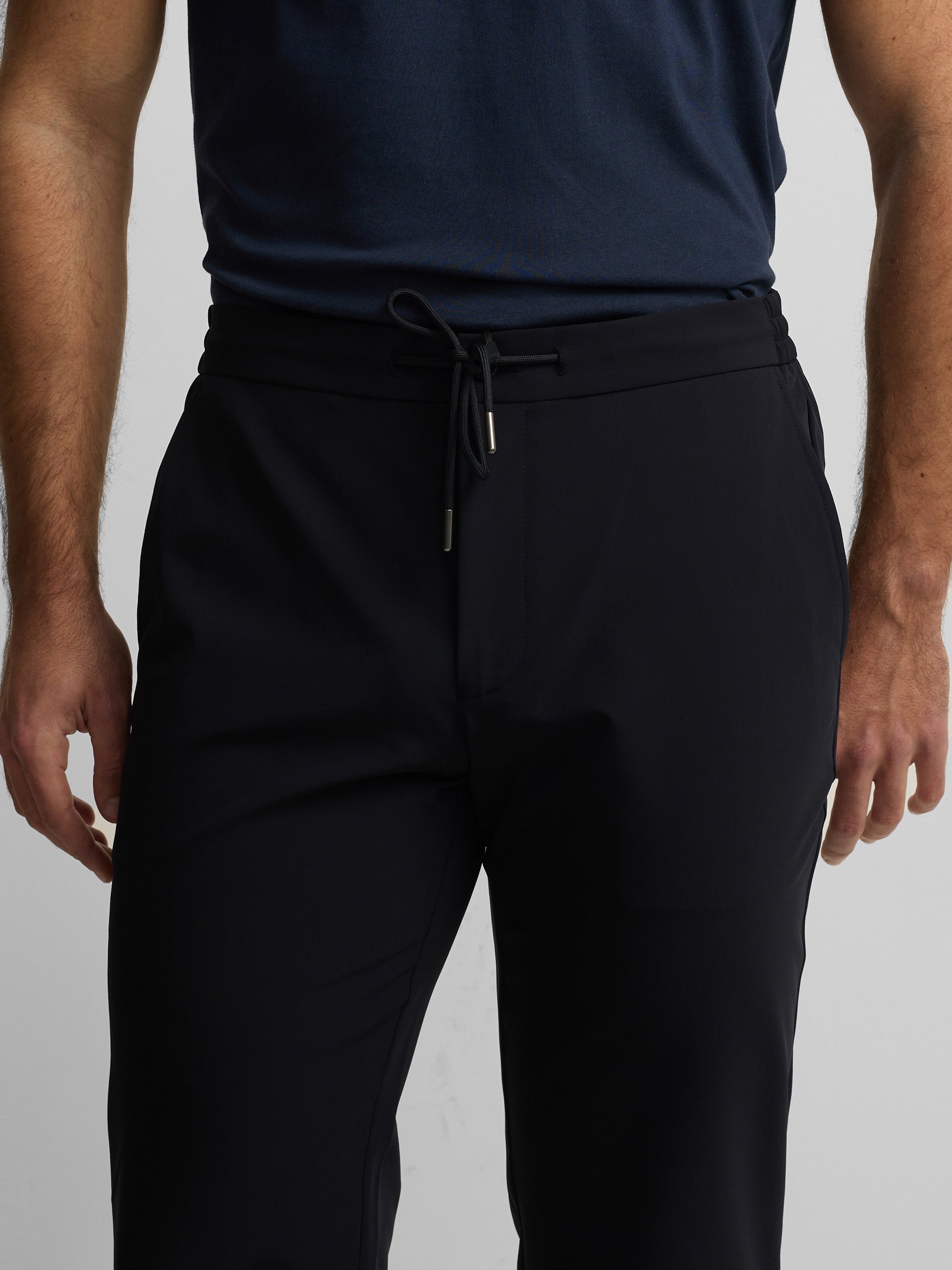 Navy blue technical trousers